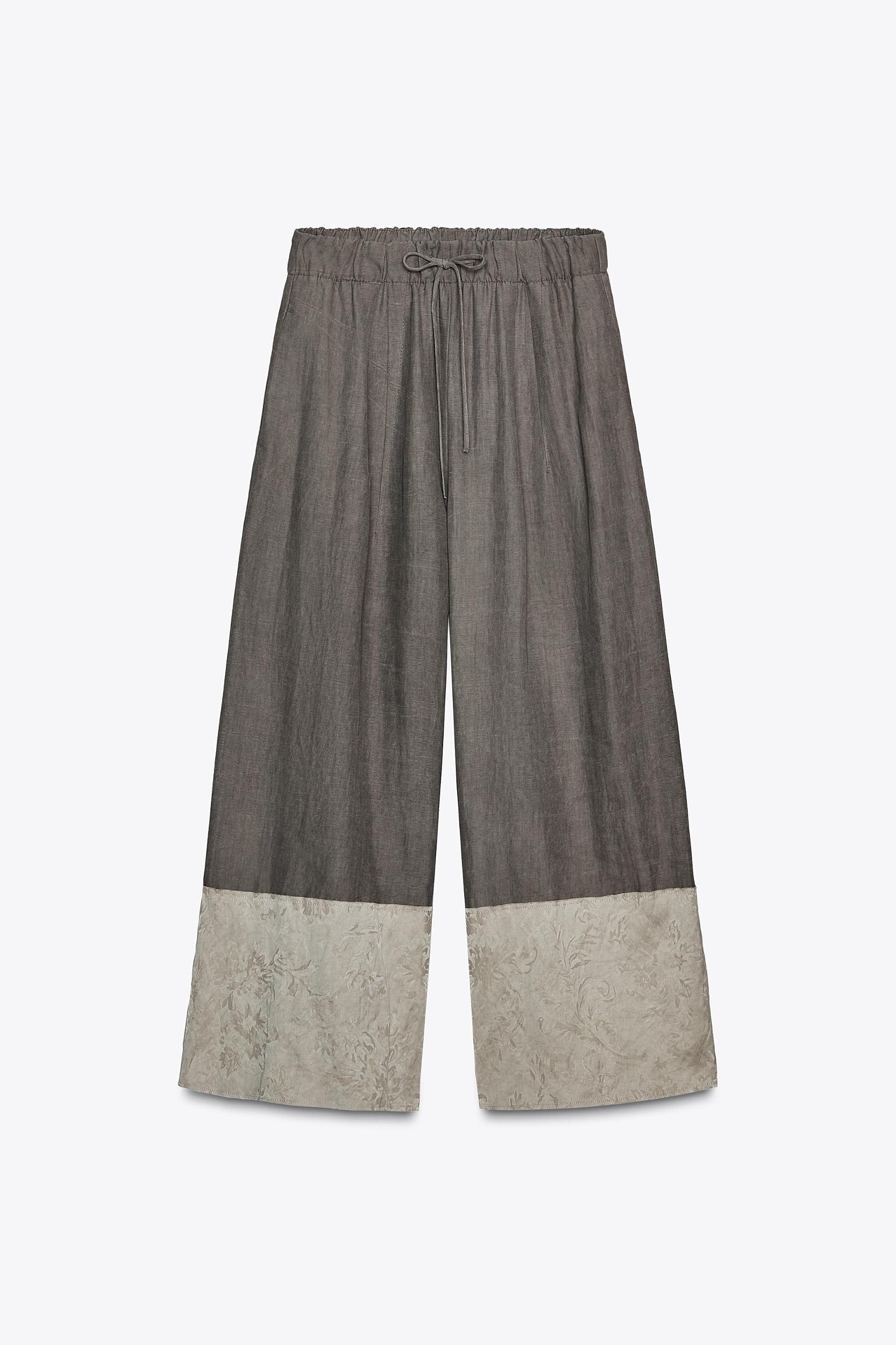 ZW COLLECTION JACQUARD COMBINATION PANTS Product Image