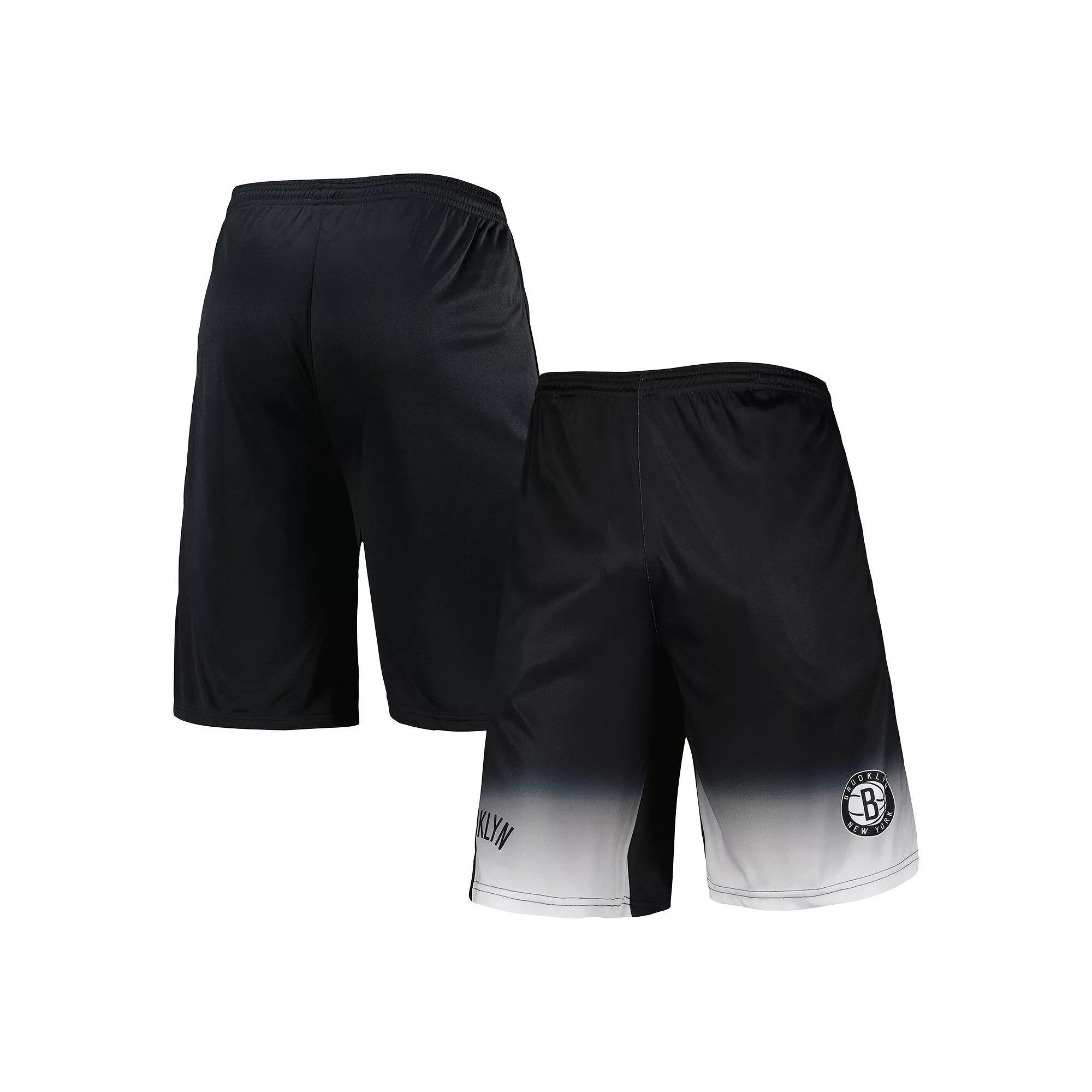 Men's Fanatics Branded Black Brooklyn Nets Fadeaway Shorts, Size: Large Product Image