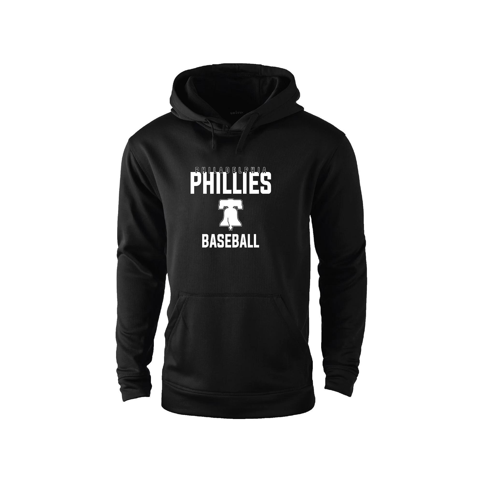 Men's Dunbrooke Black Philadelphia Phillies Champion Pullover Hoodie, Size: Large Product Image
