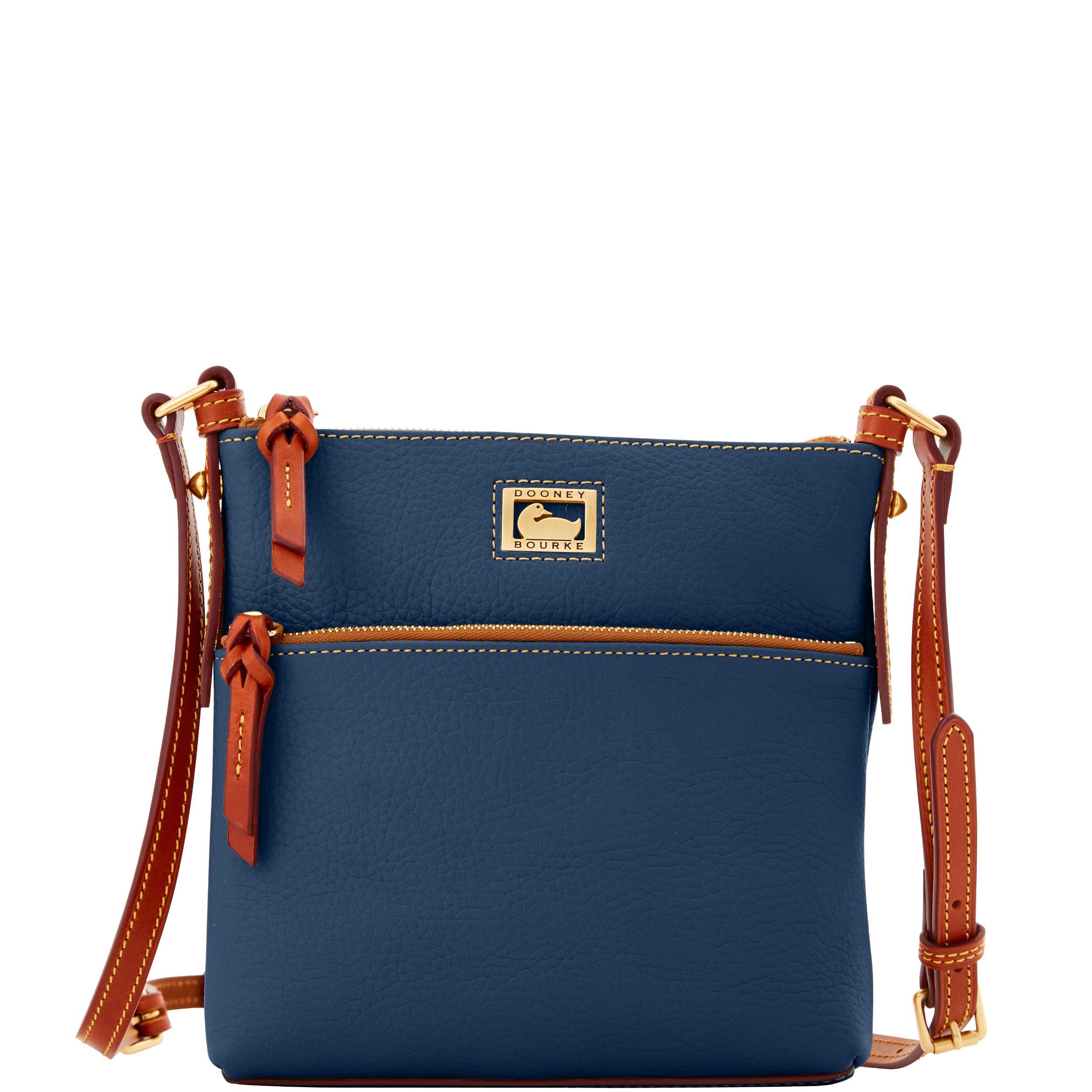 Dooney & Bourke Womens Dillen Letter Leather Carrier Bag in Jeans Product Image