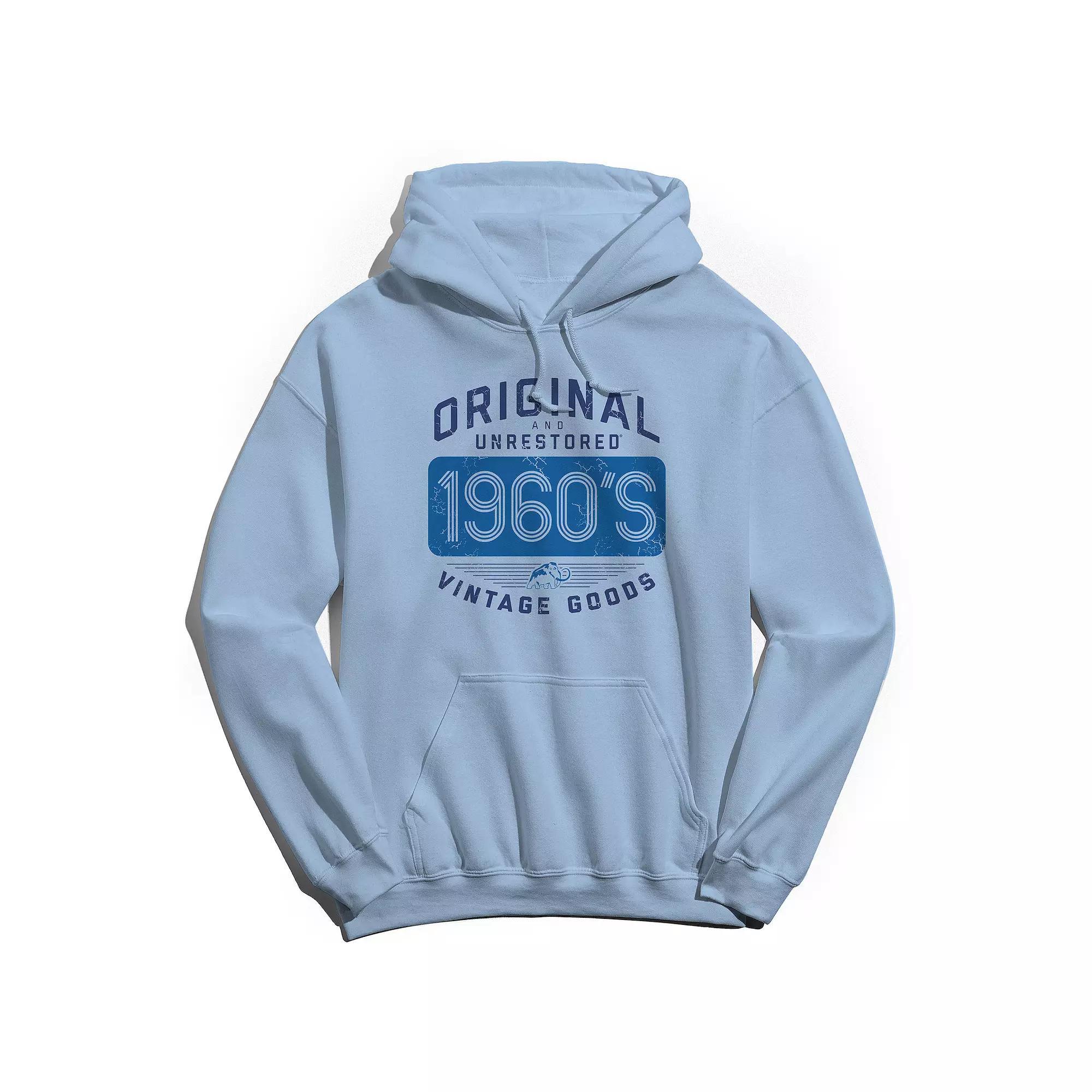 Men's Original & Unrestored Built in The Sixties Graphic Hoodie, Size: XL, Light Blue Product Image