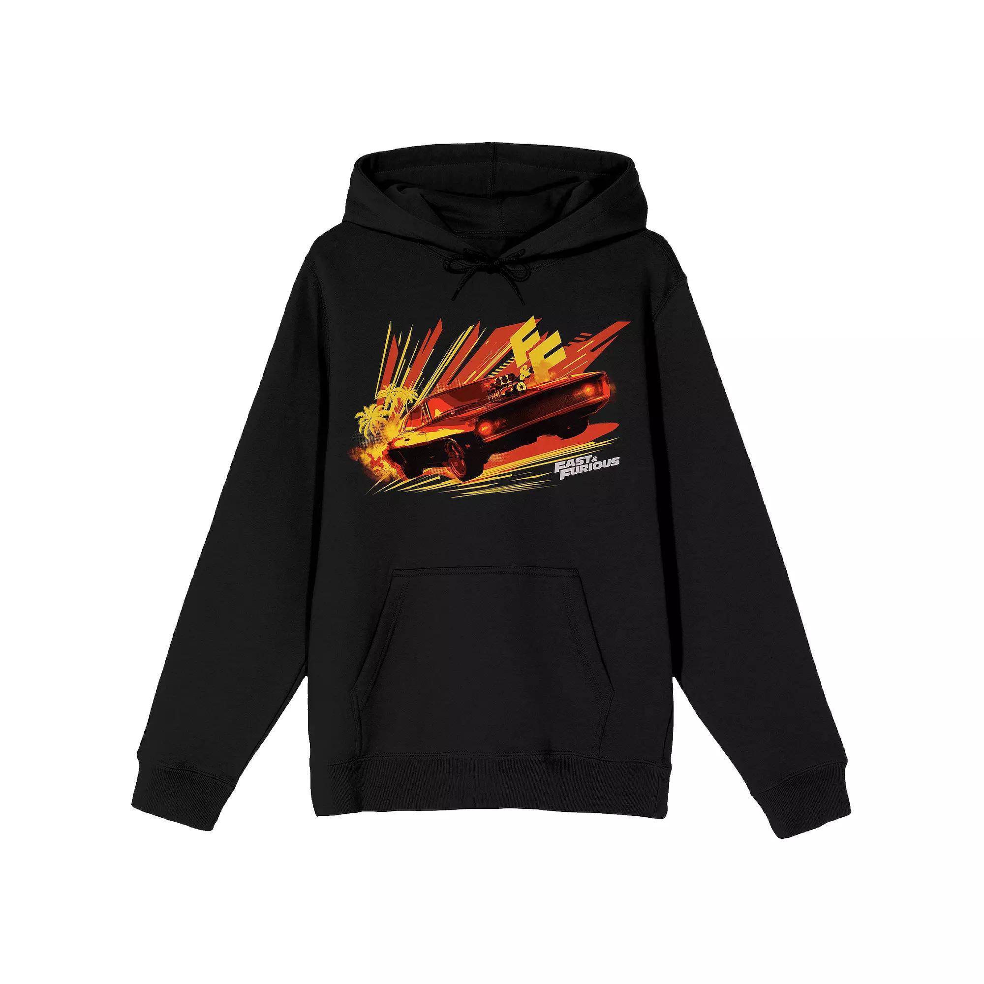 Men's Fast & Furious Dodge Hoodie, Size: XL, Black Product Image