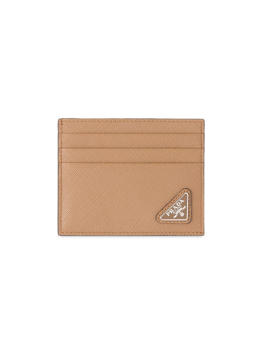 Mens Saffiano Leather Card Holder Product Image