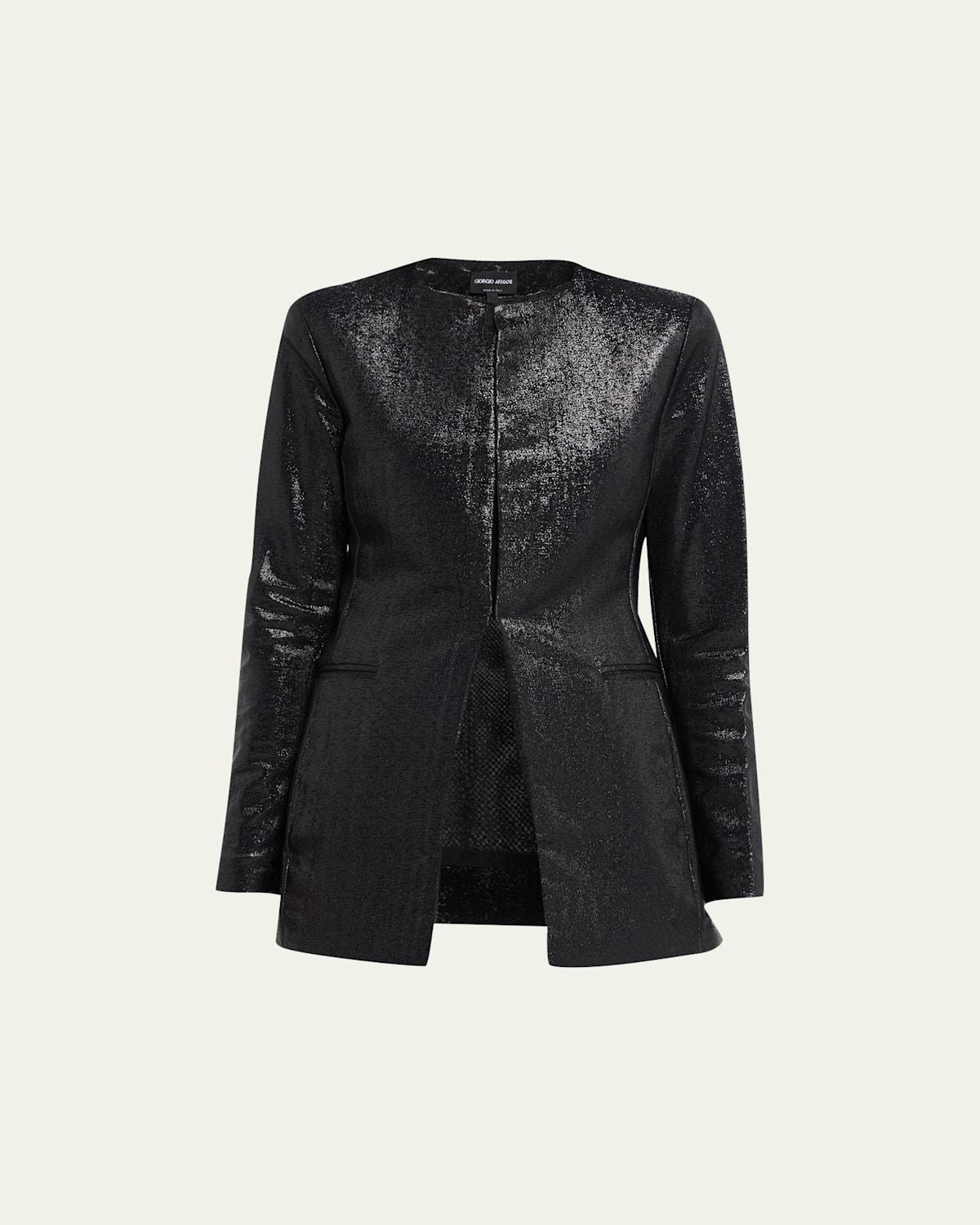 Sparkle Collarless Slim Jacket Product Image