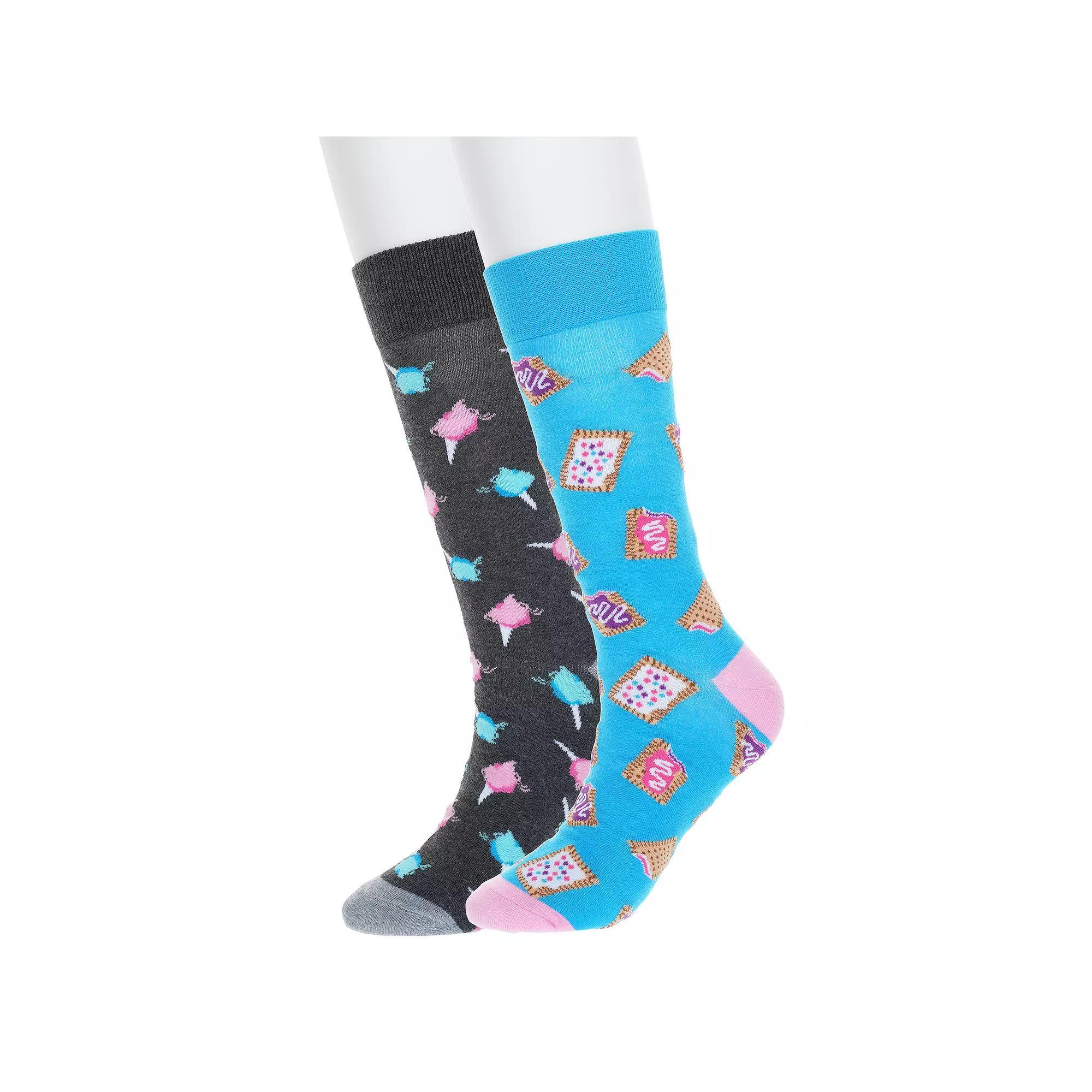 Men's Twisted Toes 2-Pack Novelty Socks, Sweet Treats Product Image