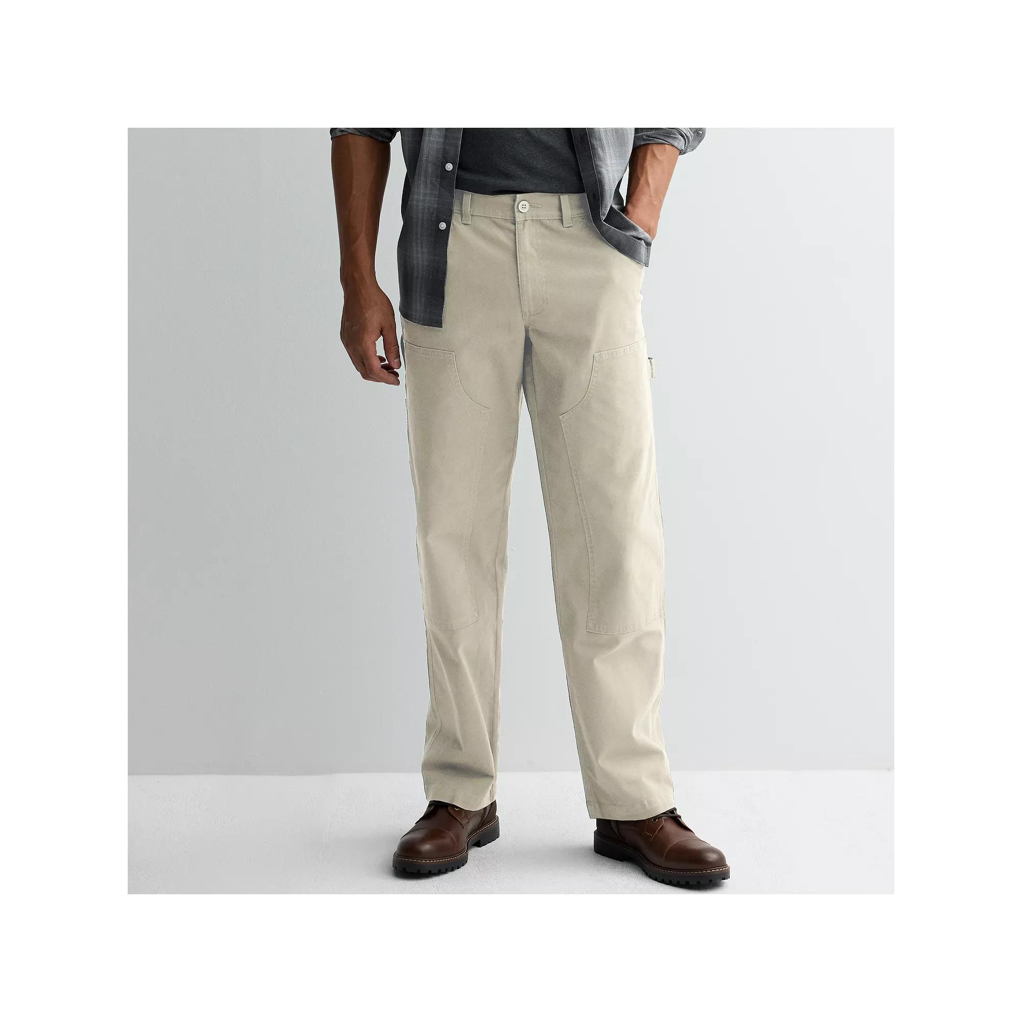 Mens Sonoma Goods For Life Straight-Fit Canvas Carpenter Pants Product Image