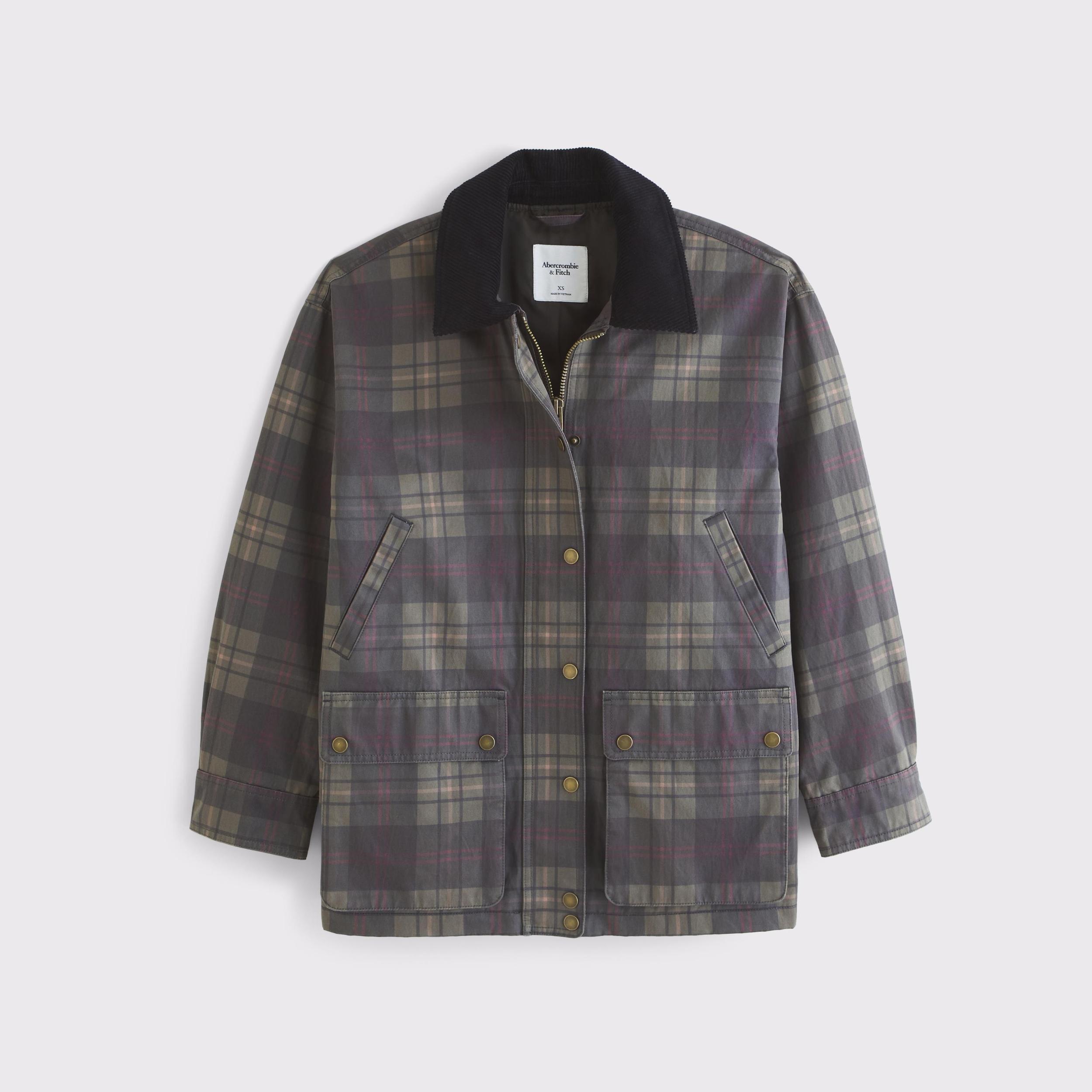 Mid-Length Waxed Barn Jacket Product Image