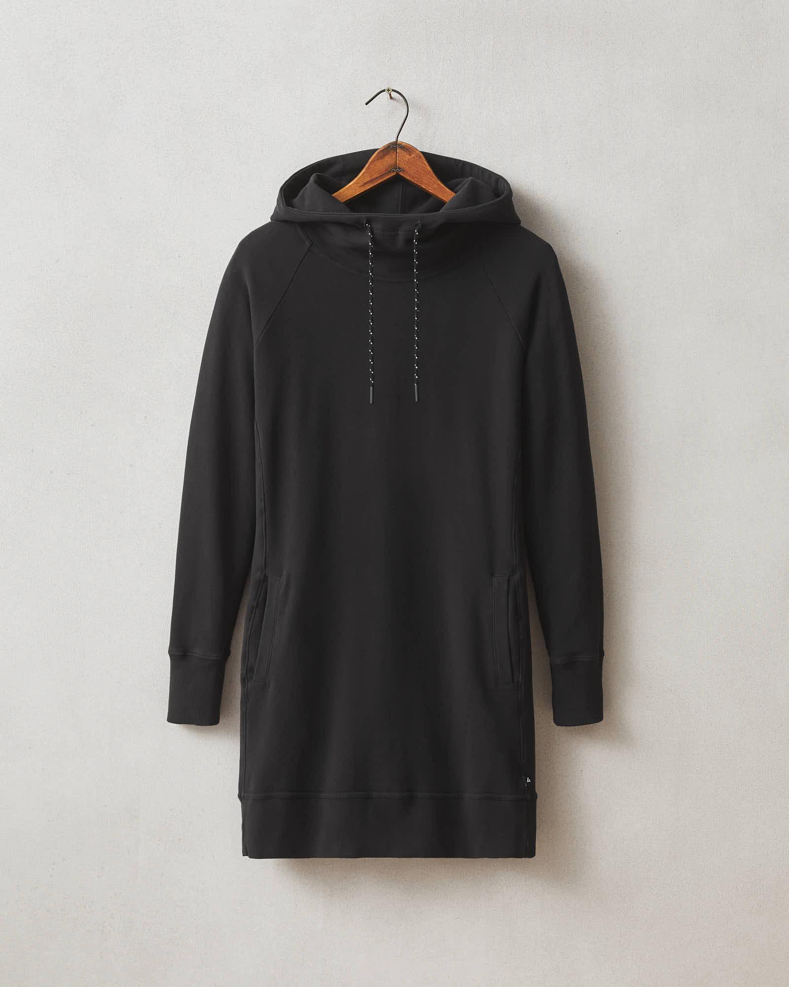 Women's Hoodie Dress - Black Female Product Image