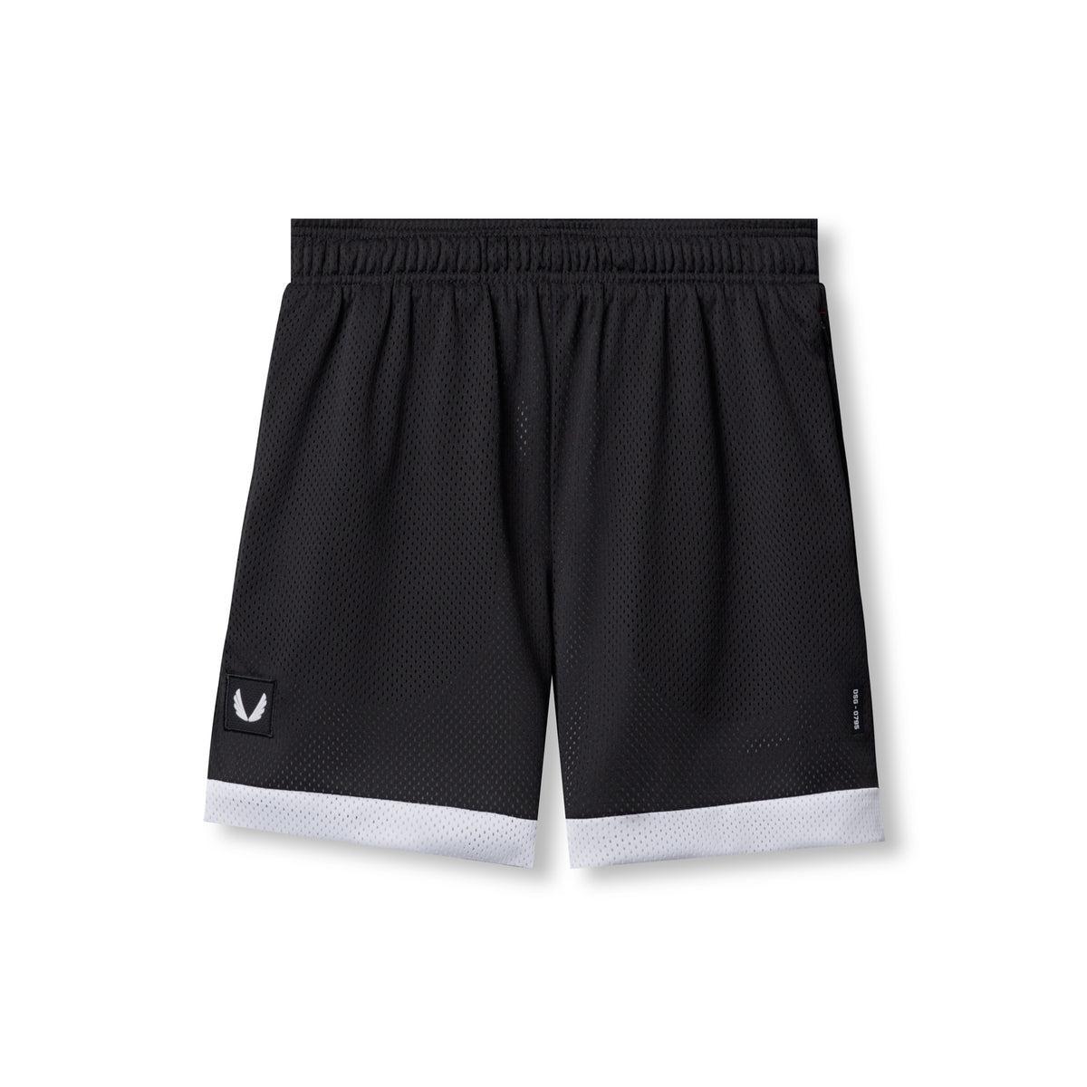 0795. SilverPlus™ Mesh Reversible Short  - Black/White Product Image
