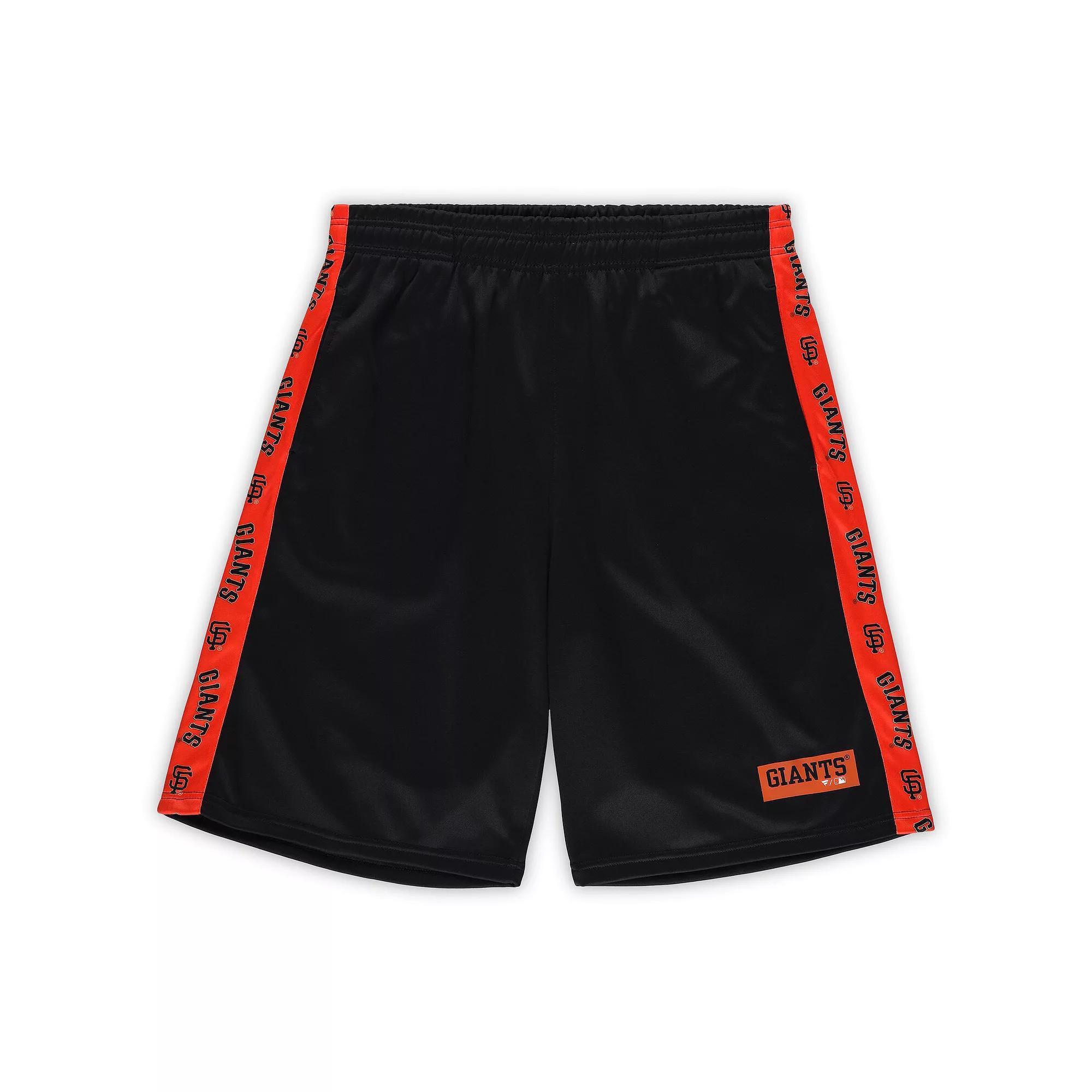 Men's Profile Black San Francisco Giants Big & Tall Fleece Shorts, Size: 2XB Product Image