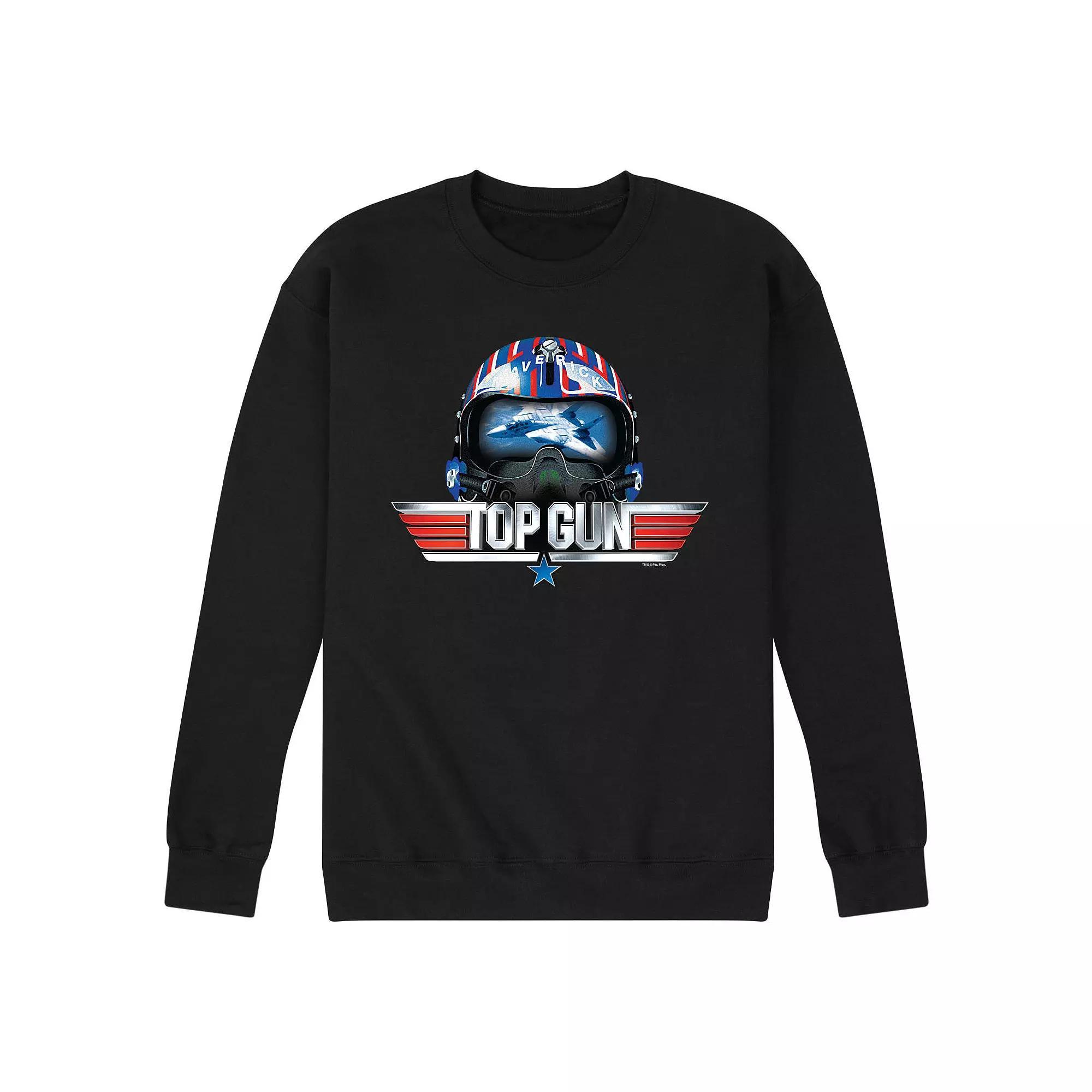 Mens Top Gun Maverick Helmet Sweatshirt Blue Product Image