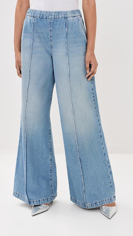 SPRWMN Wide Leg Pintuck Pants | Shopbop Product Image