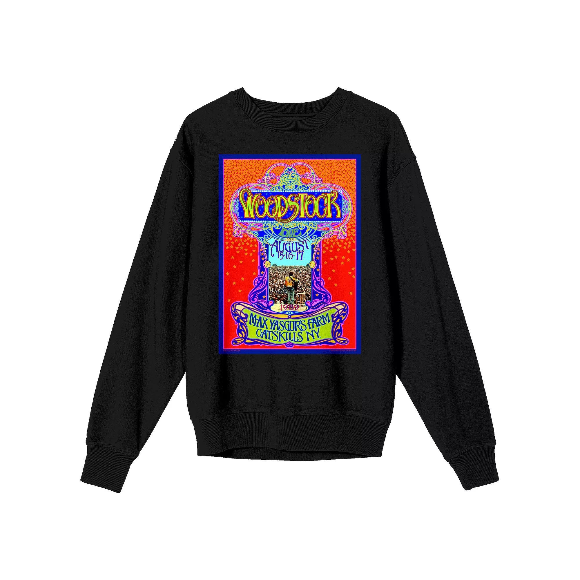 Men's Woodstock Max Yasgurs Farm Graphic Tee, Size: Medium, Black Product Image