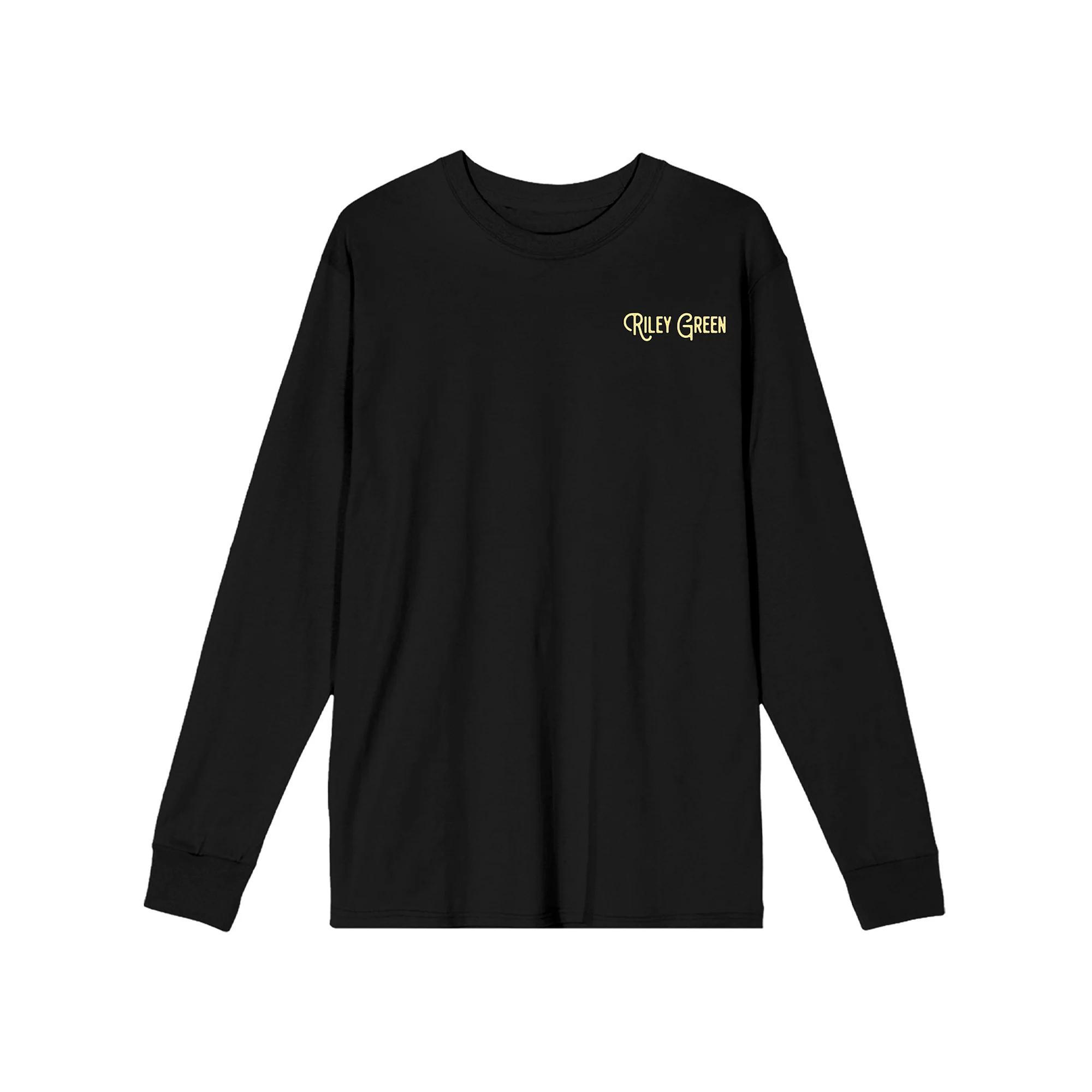 Men's Riley Green We Out Here Long Sleeve Graphic Tee, Size: Large, Black Product Image