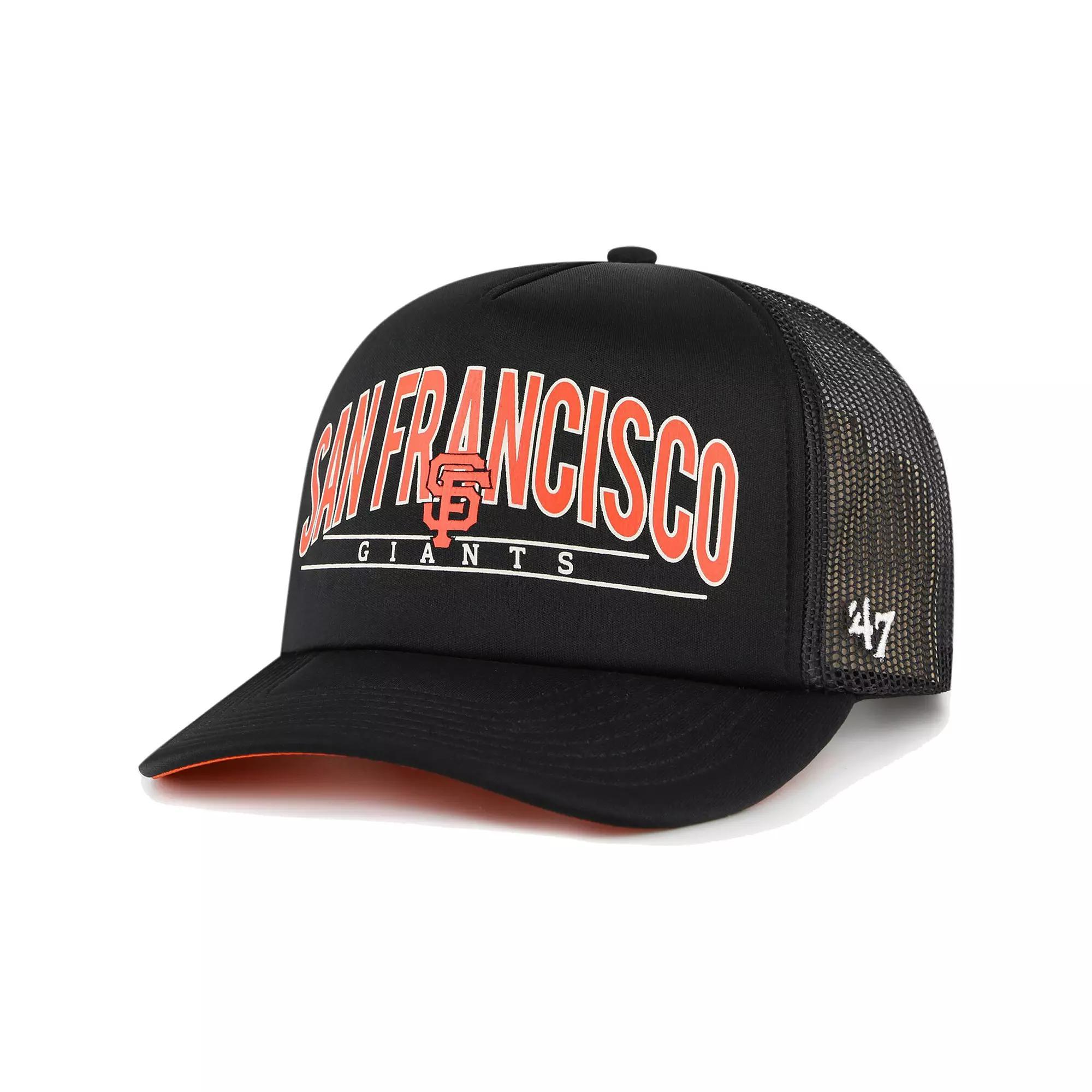 Mens 47 San Francisco Giants Backhaul Foam Trucker Snapback Hat Product Image