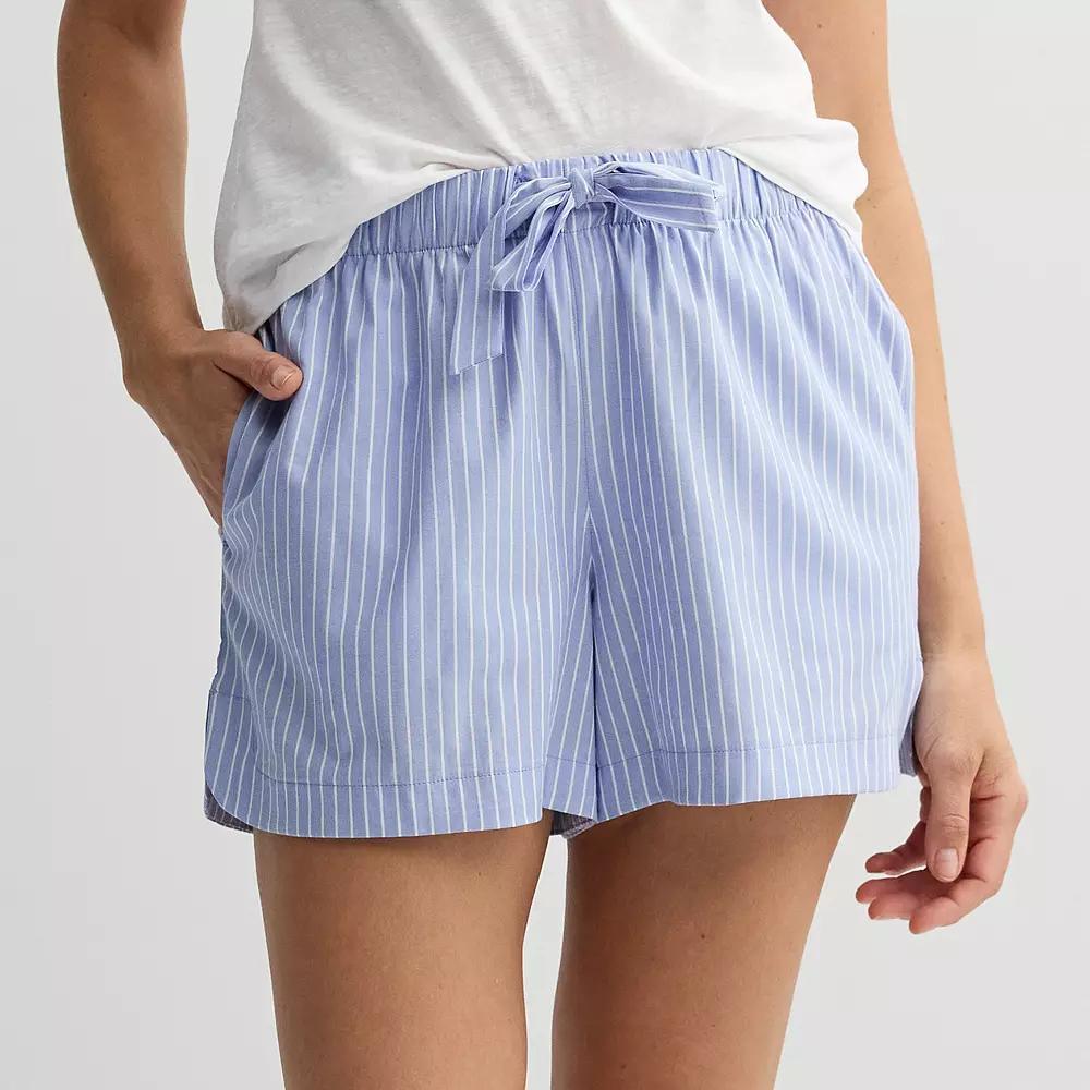Womens Sonoma Goods For Life Woven Pajama Shorts Product Image
