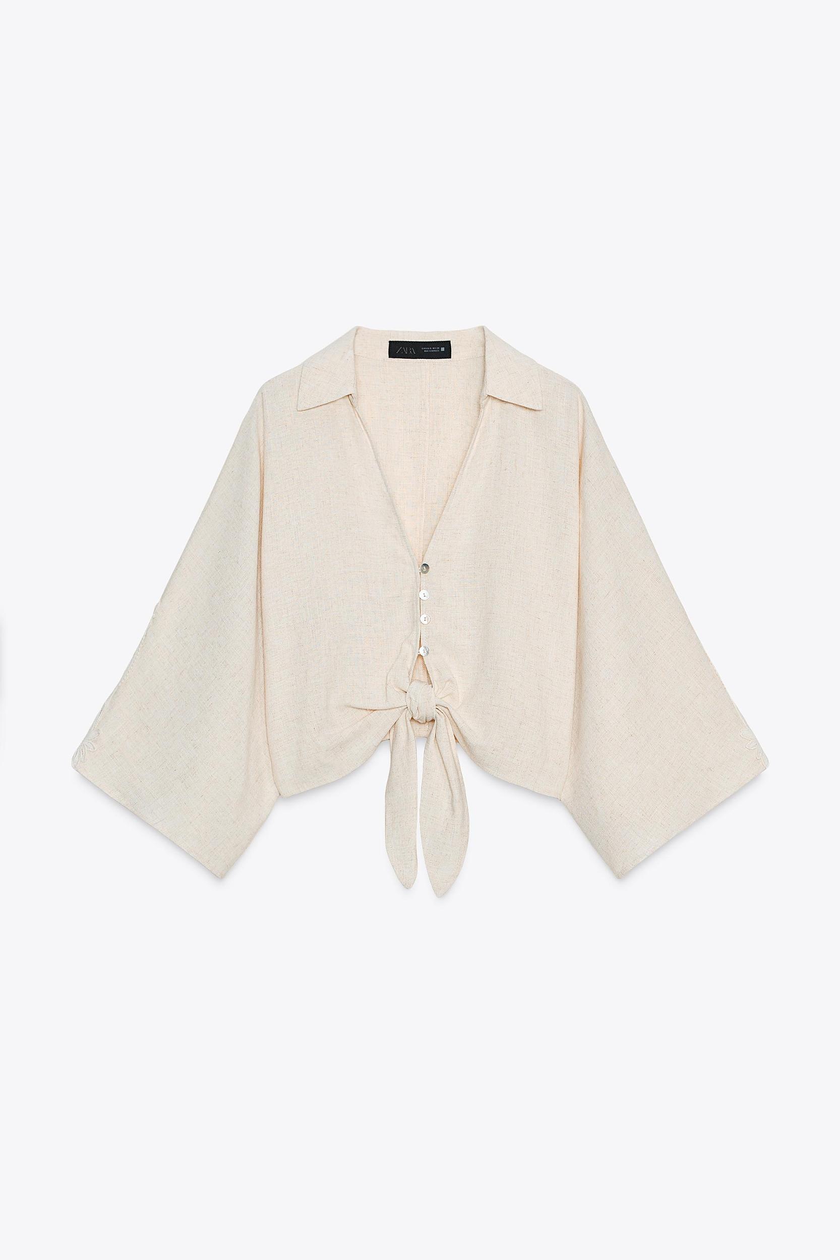 COMBINED CROCHET KNOT SHIRT Product Image
