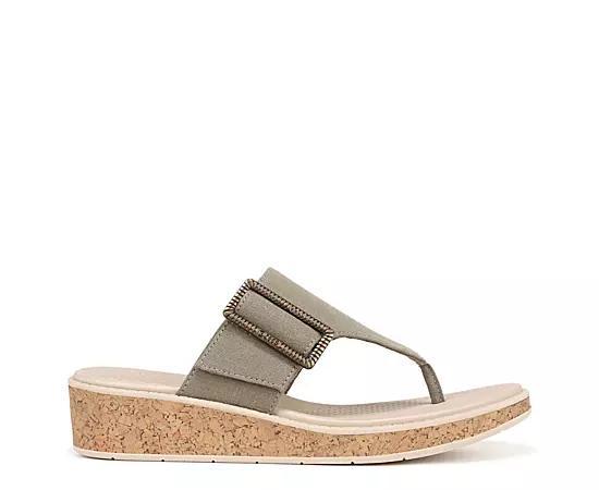 LifeStride Bay Women's Washable Thong Sandals, Size: 6.5, Black Product Image