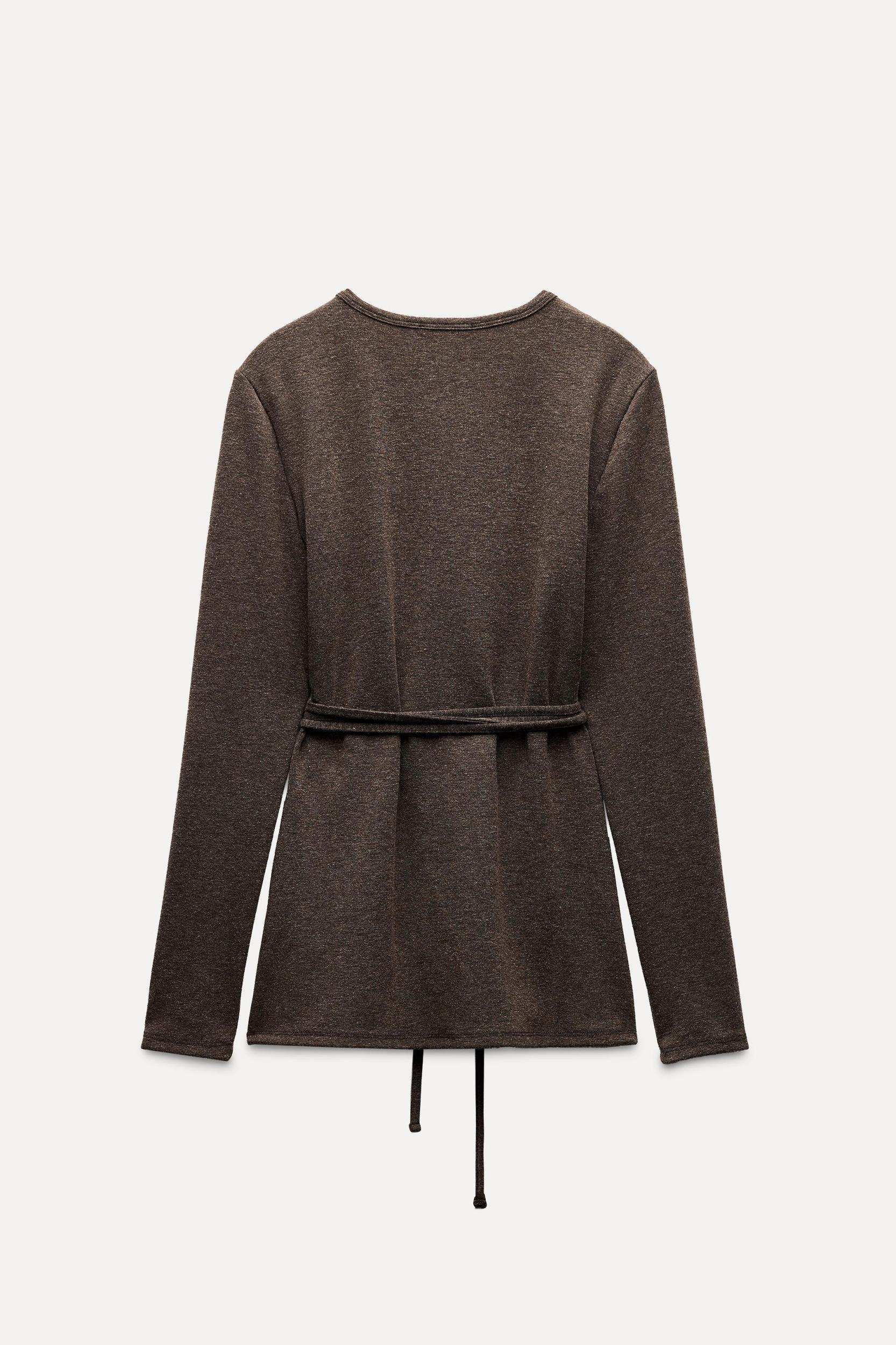 BELTED SOFT SWEATER Product Image