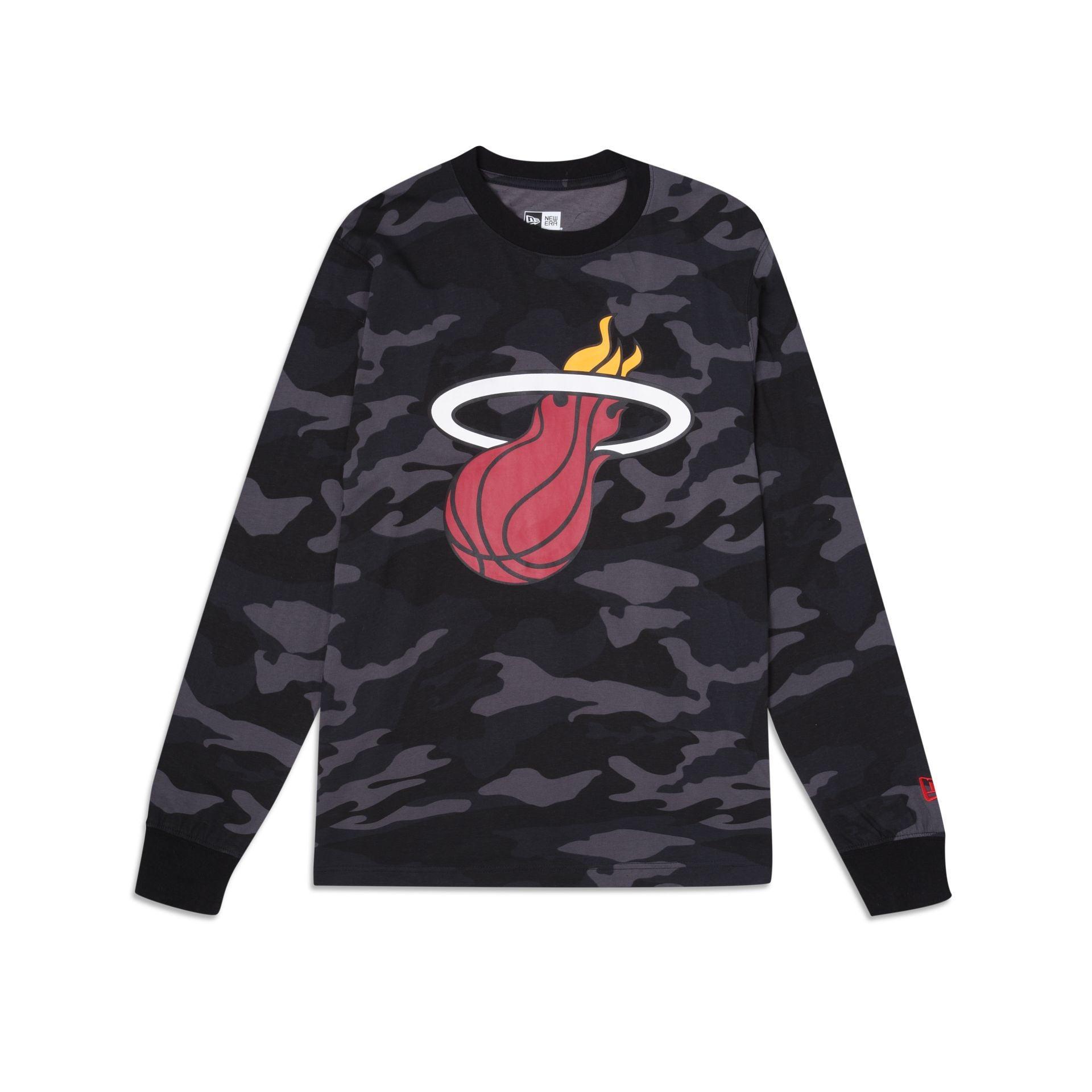 Miami Heat Lifestyle Camo T-Shirt Male Product Image