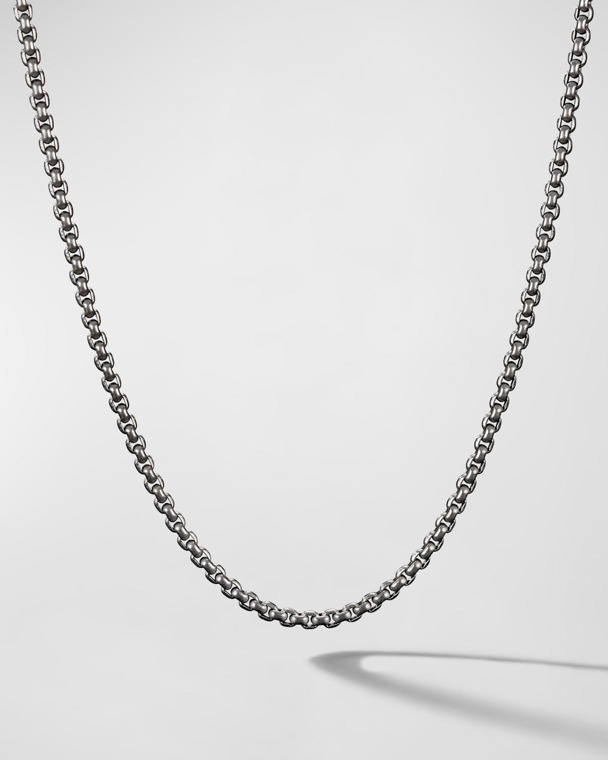 David Yurman Gray Titanium & Stainless Steel Small Box Chain Necklace, 18 Product Image