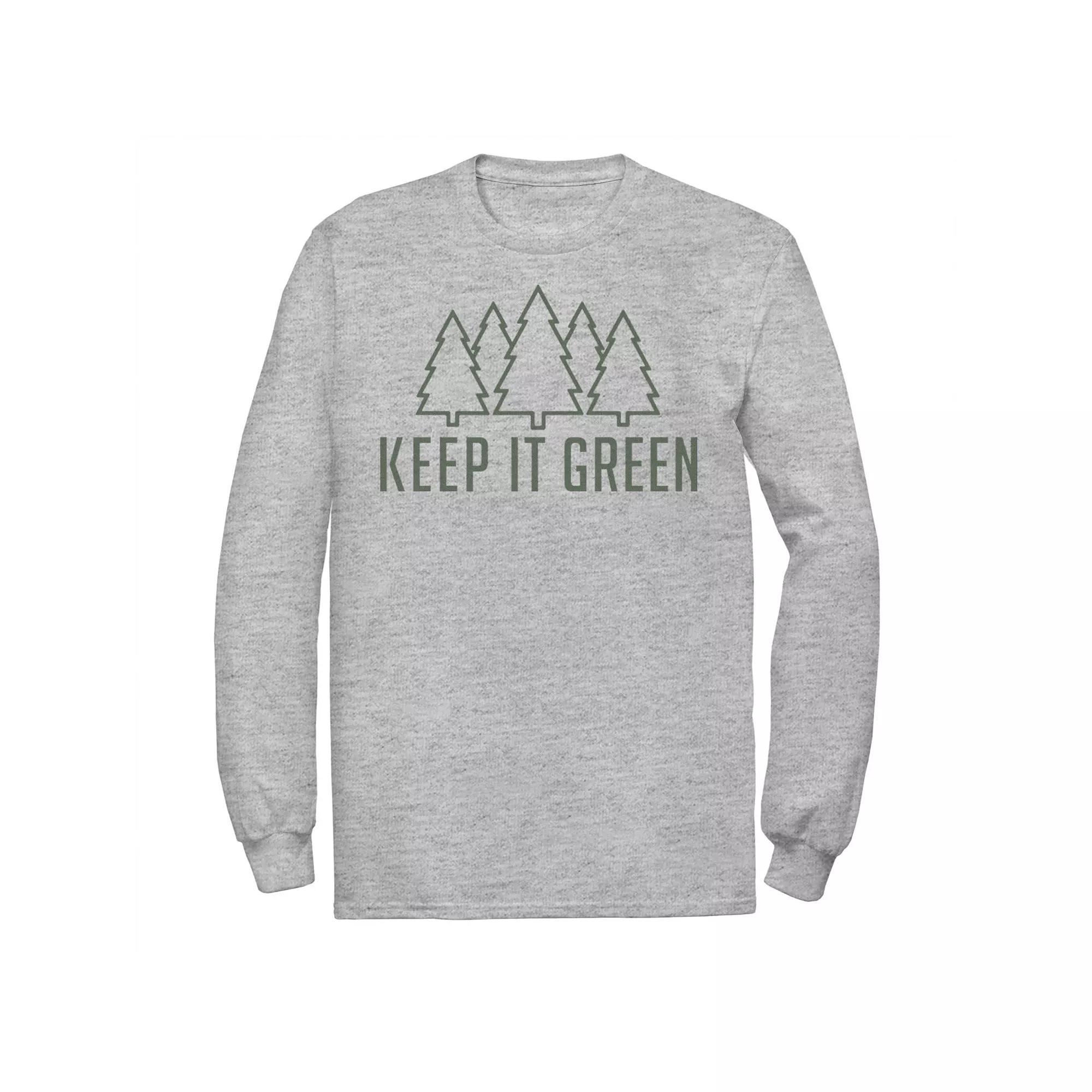 Men's Fifth Sun Keep It Green Pine Trees Tee, Size: Large, Athletic Grey Product Image