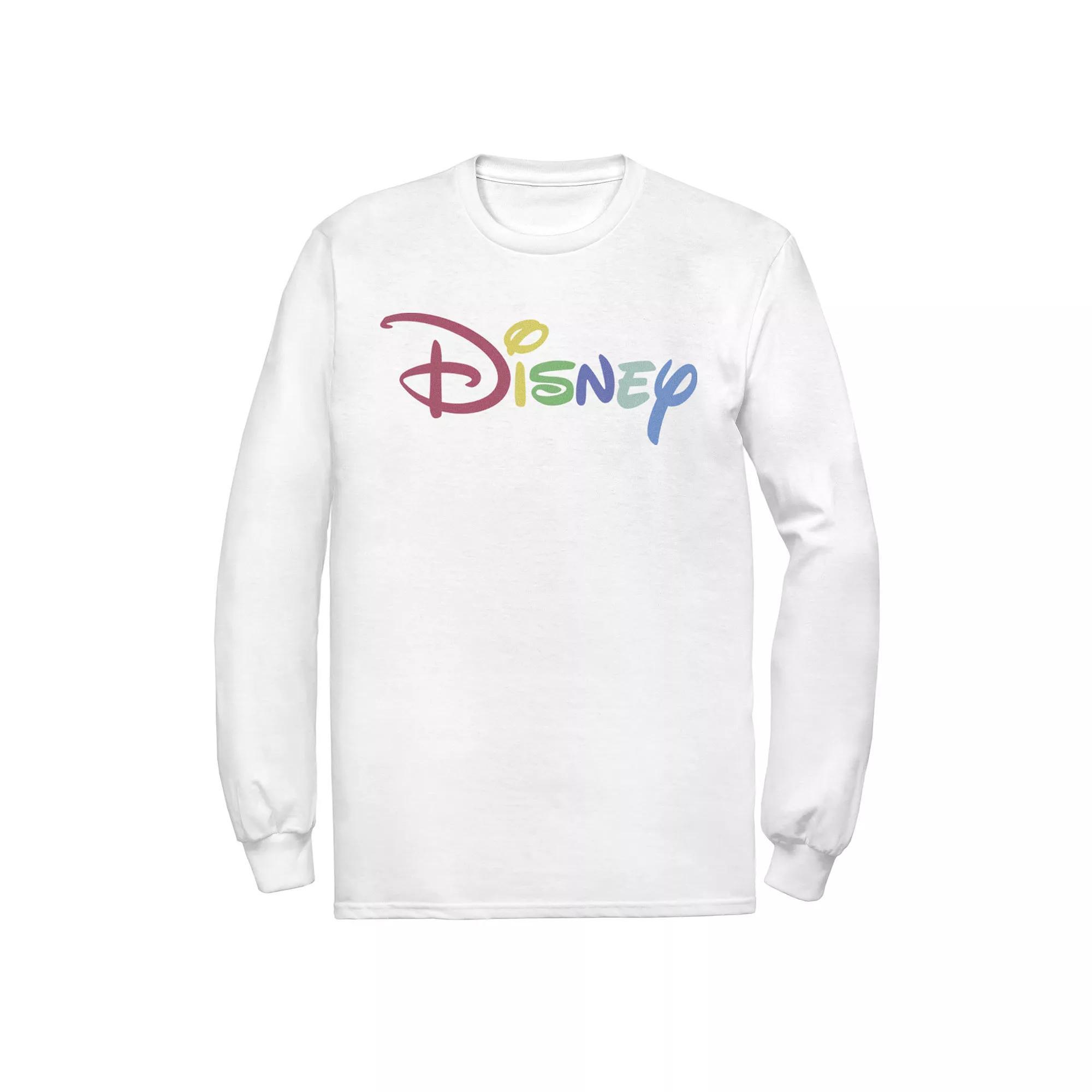 Mens Disney Rainbow Logo Tee Product Image