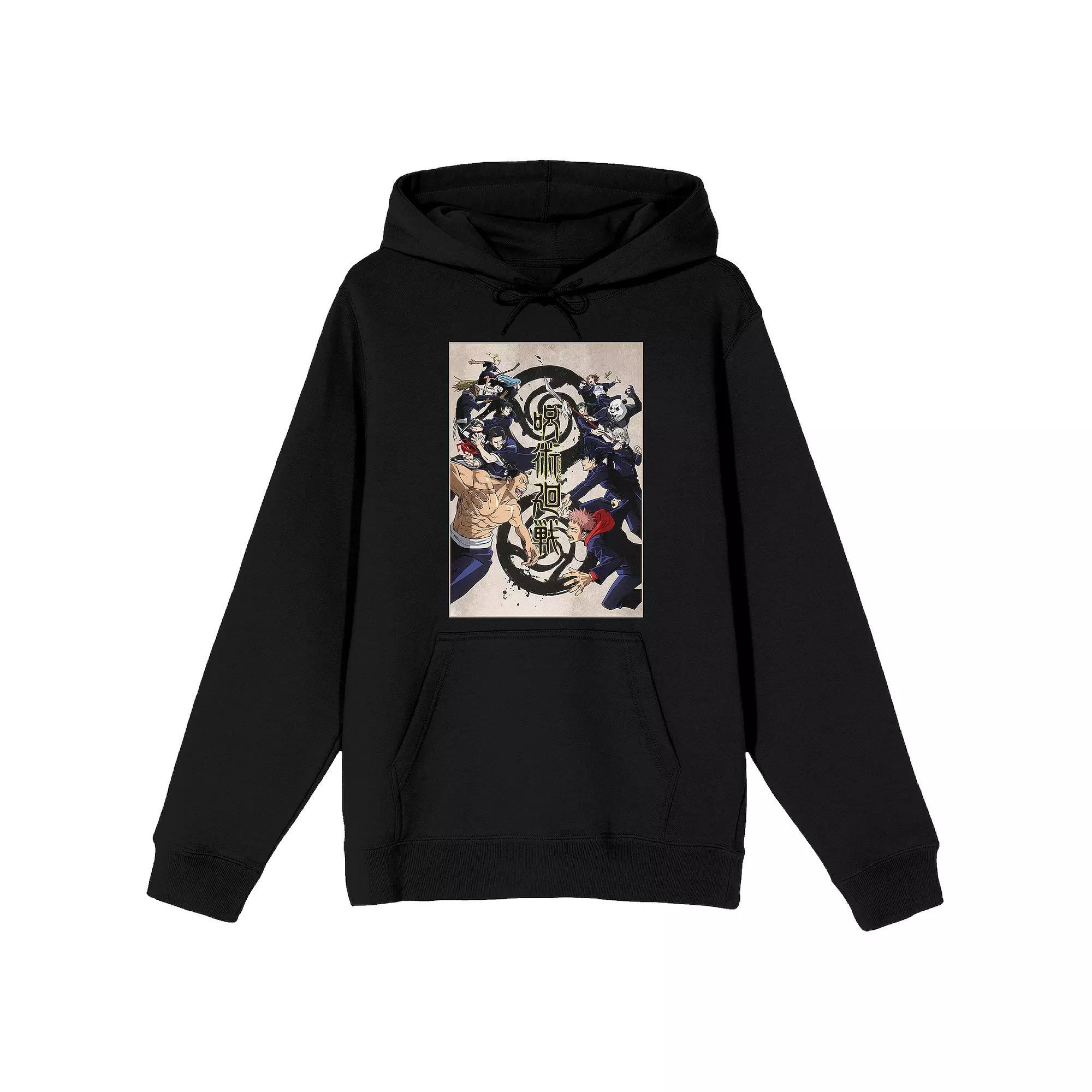 Men's Jujutsu Kaisen Character Hoodie, Size: XXL, Black Product Image