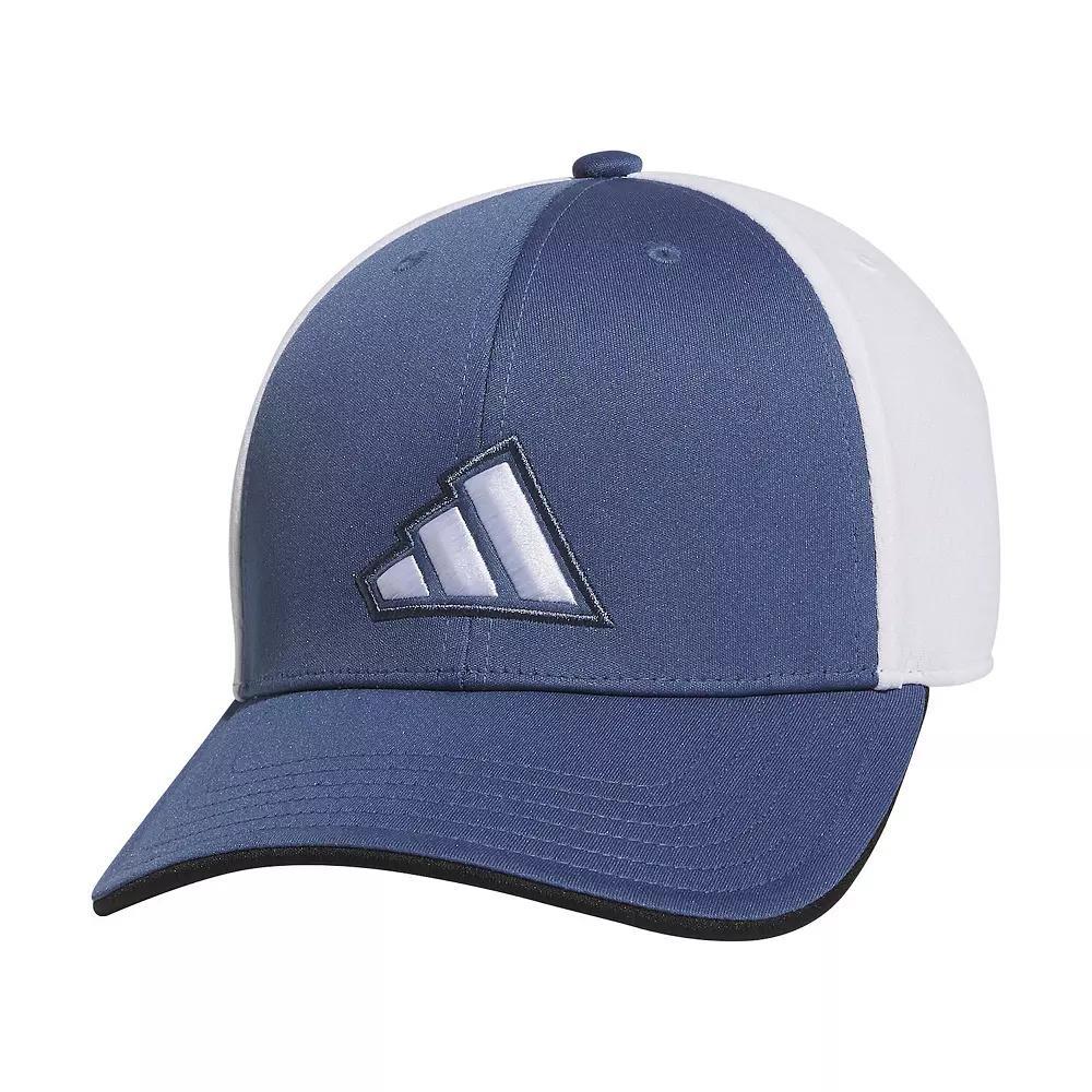 Men's adidas 3-Stripe Logo Stretch Fit Golf Hat, Size: Large/XL, Blue Product Image