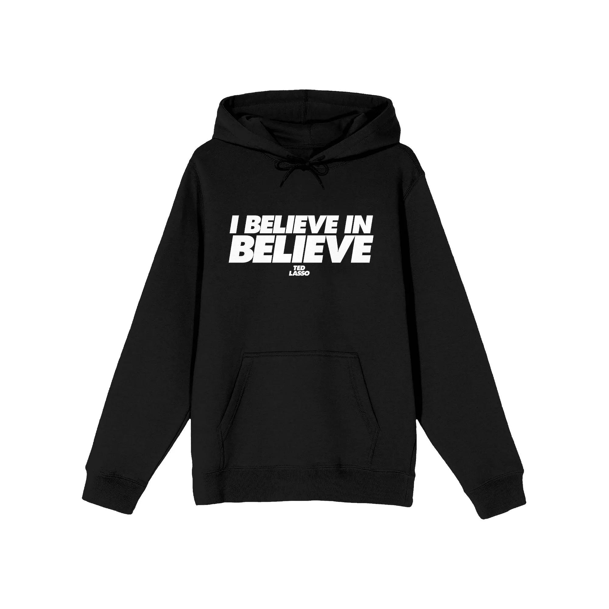 Men's Ted Lasso I Believe Hoodie, Size: Medium, Black Product Image