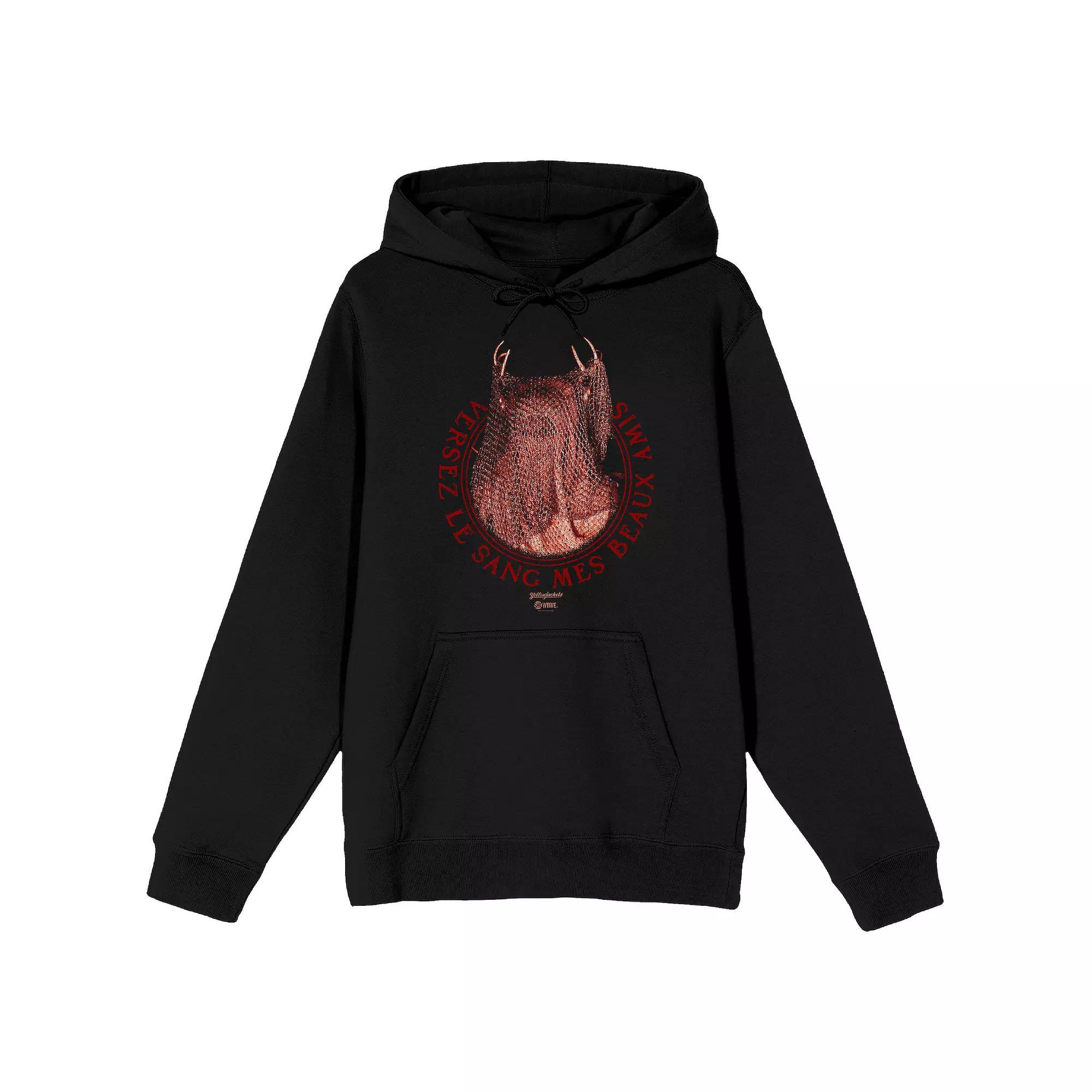 Men's Yellowjackets Versez Graphic Hoodie, Size: Small, Black Product Image