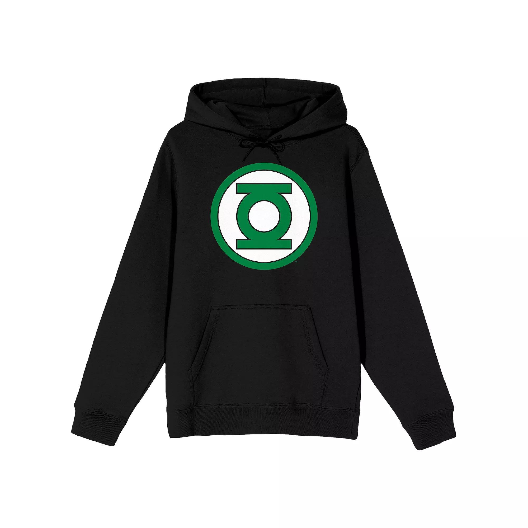 Mens DC Comics Green Lantern Logo Hoodie Product Image