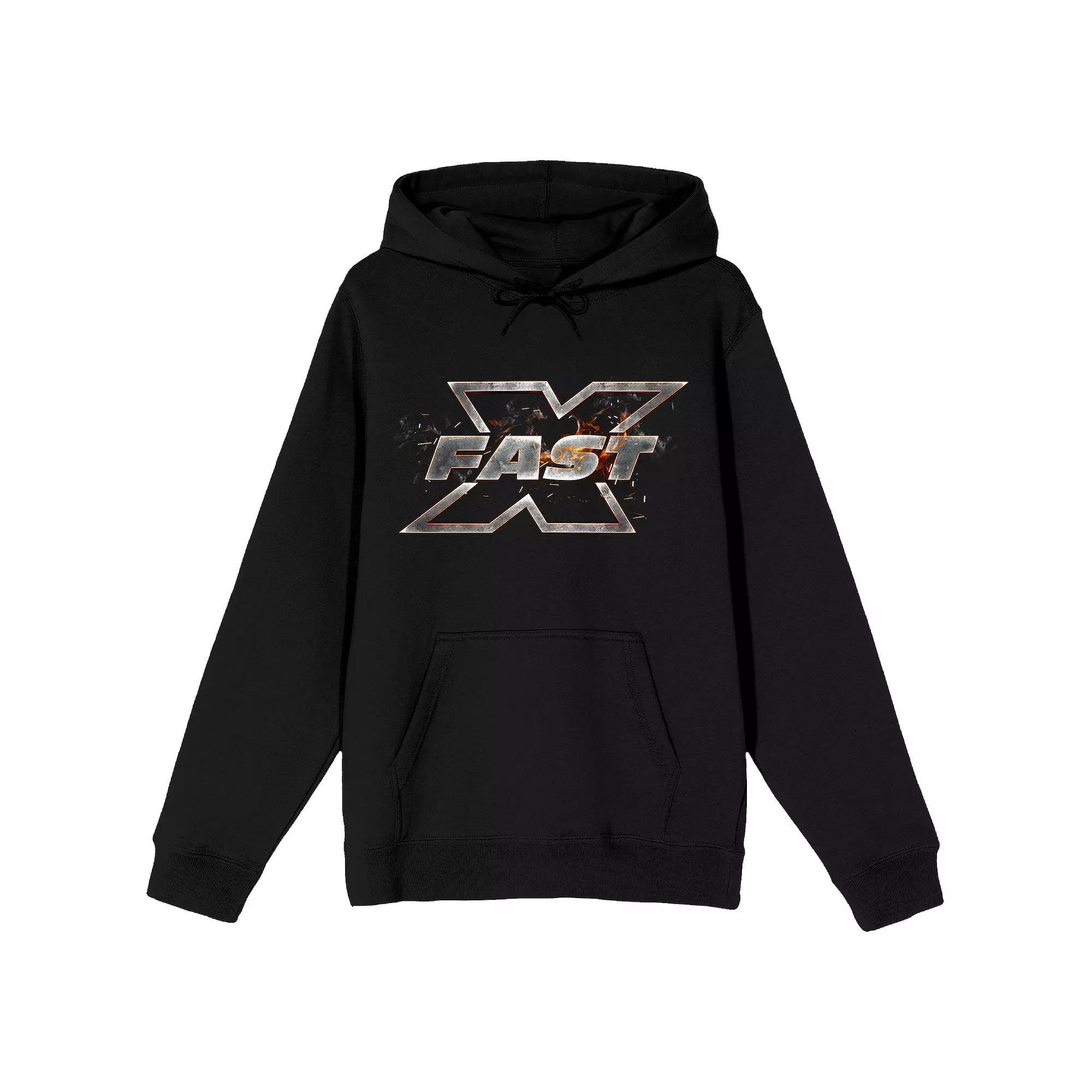 Men's Fast & Furious X Graphic Hoodie, Size: Medium, Black Product Image