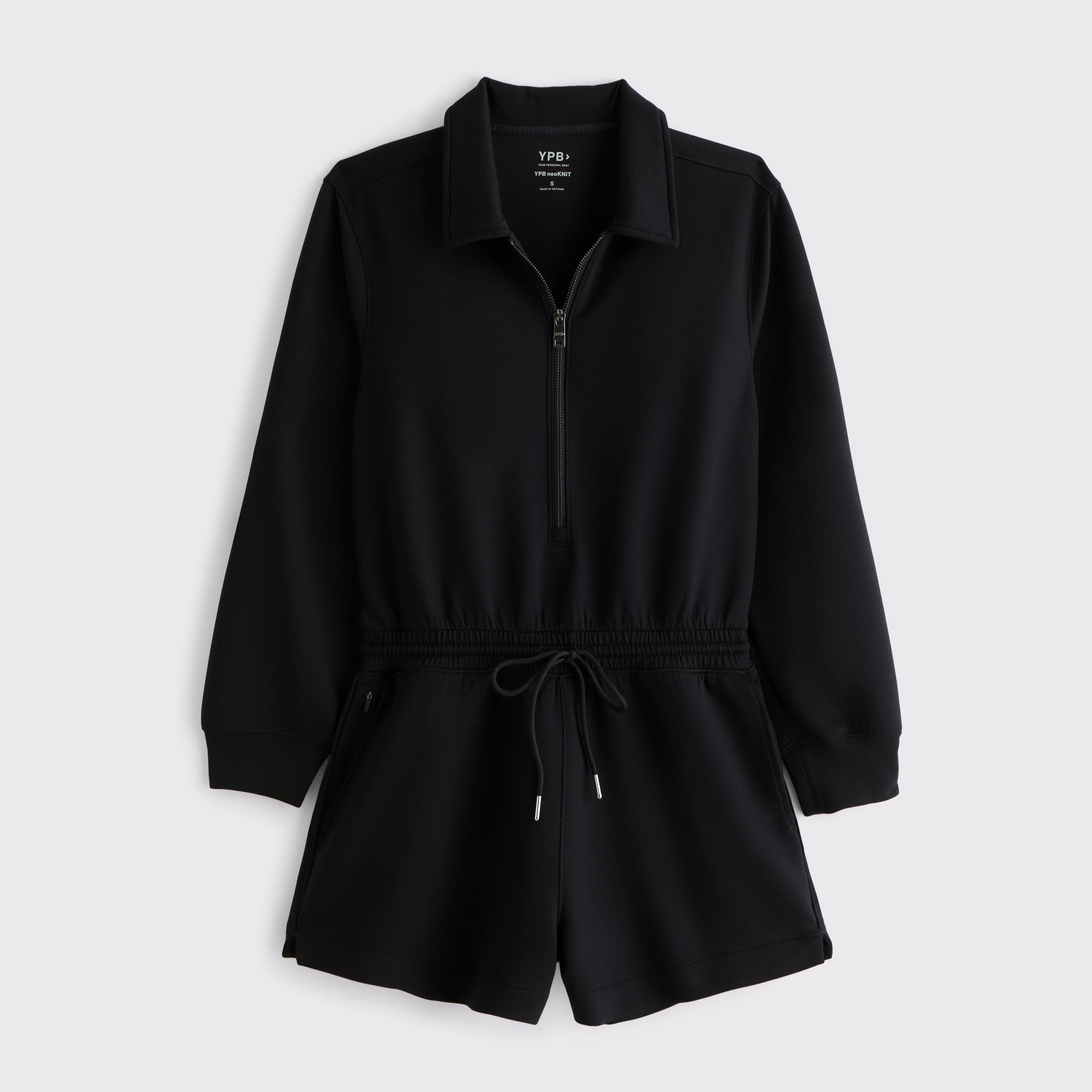 YPB neoKNIT Long-Sleeve Half-Zip Romper Product Image