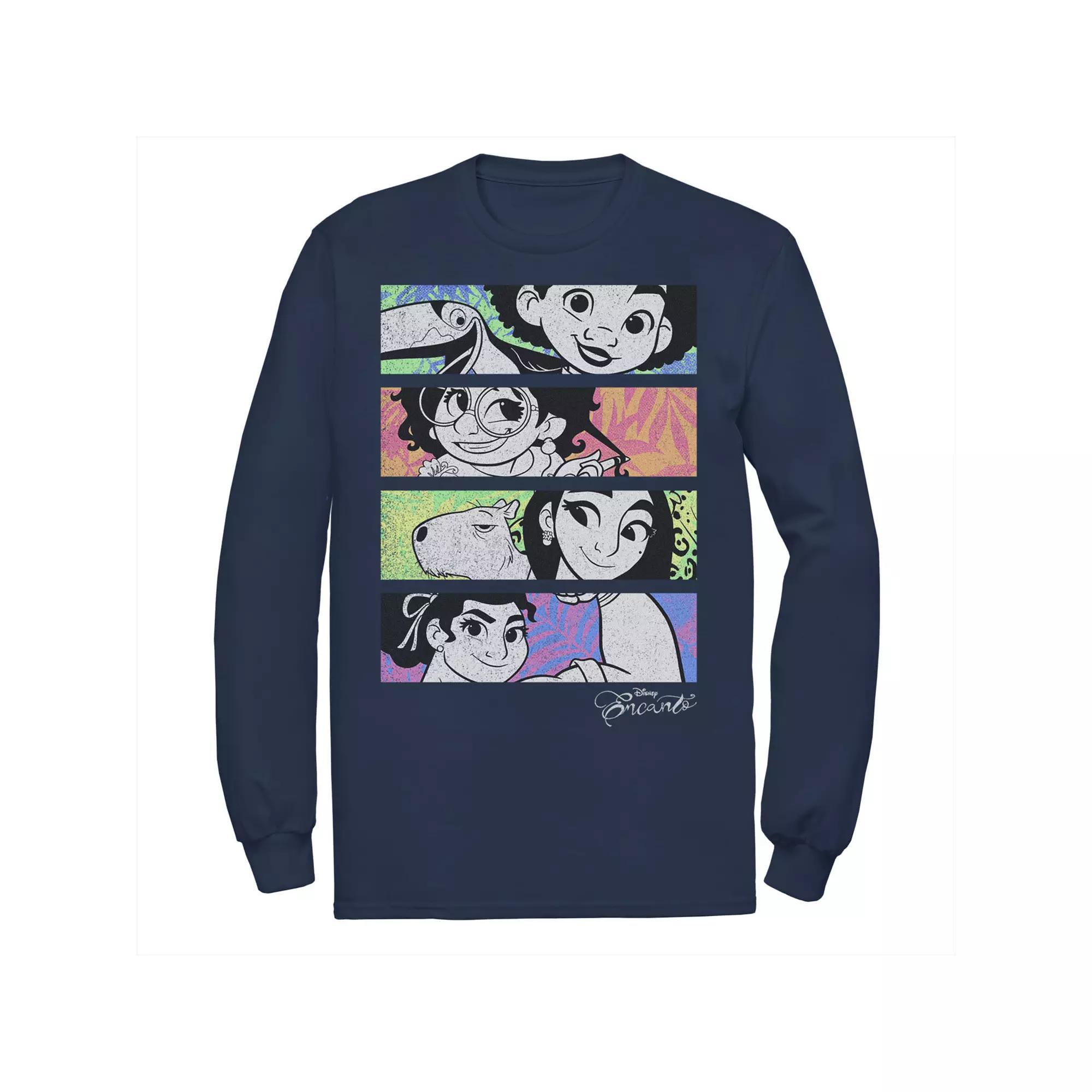 Men's Disney Encanto Character Colorful Portrait Panels Tee, Size: XXL, Blue Product Image