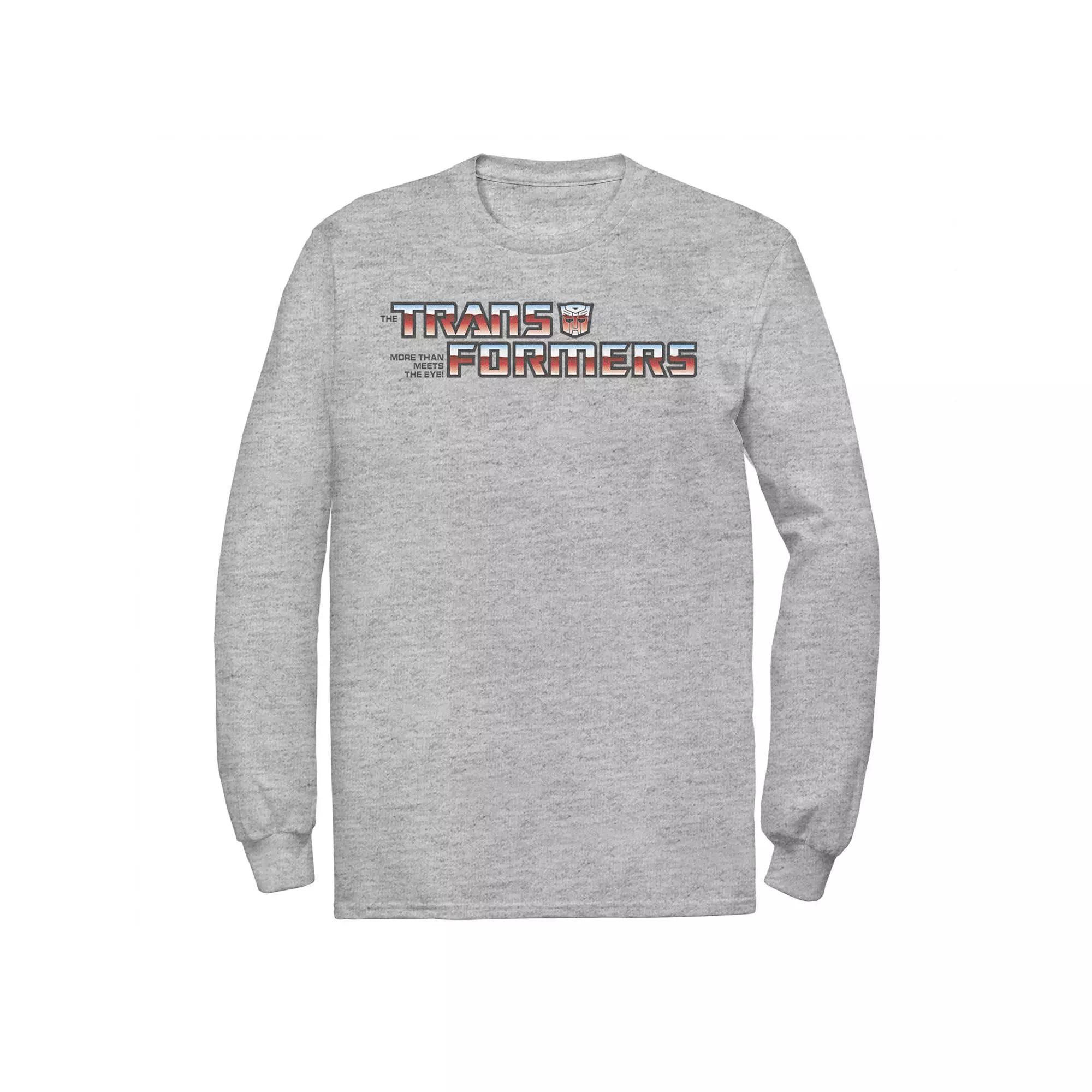 Men's Transformers Autobots Logo Title Graphic Tee, Size: XL Tall, Athletic Grey Product Image