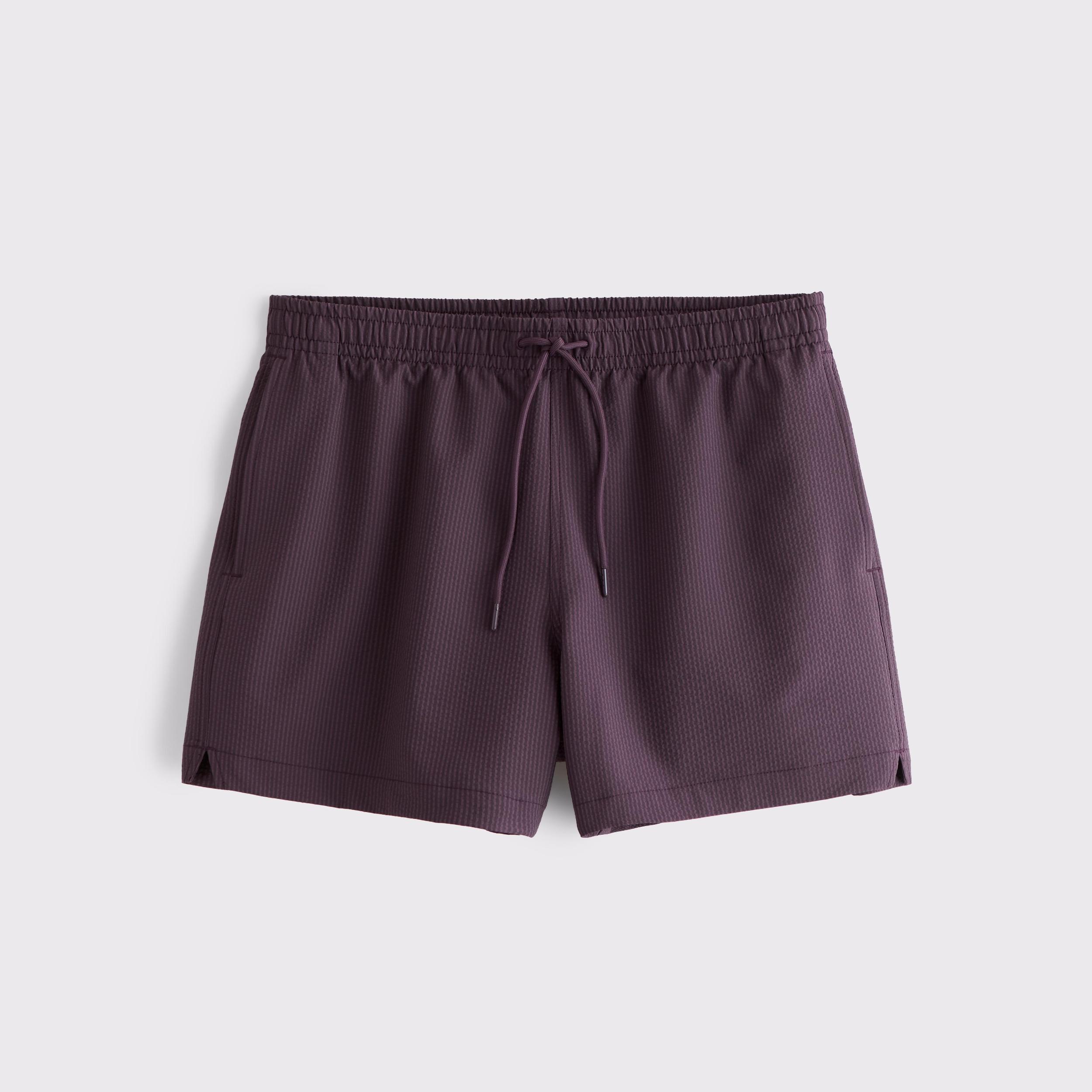 Pull-On Wide Seersucker Swim Trunk Product Image