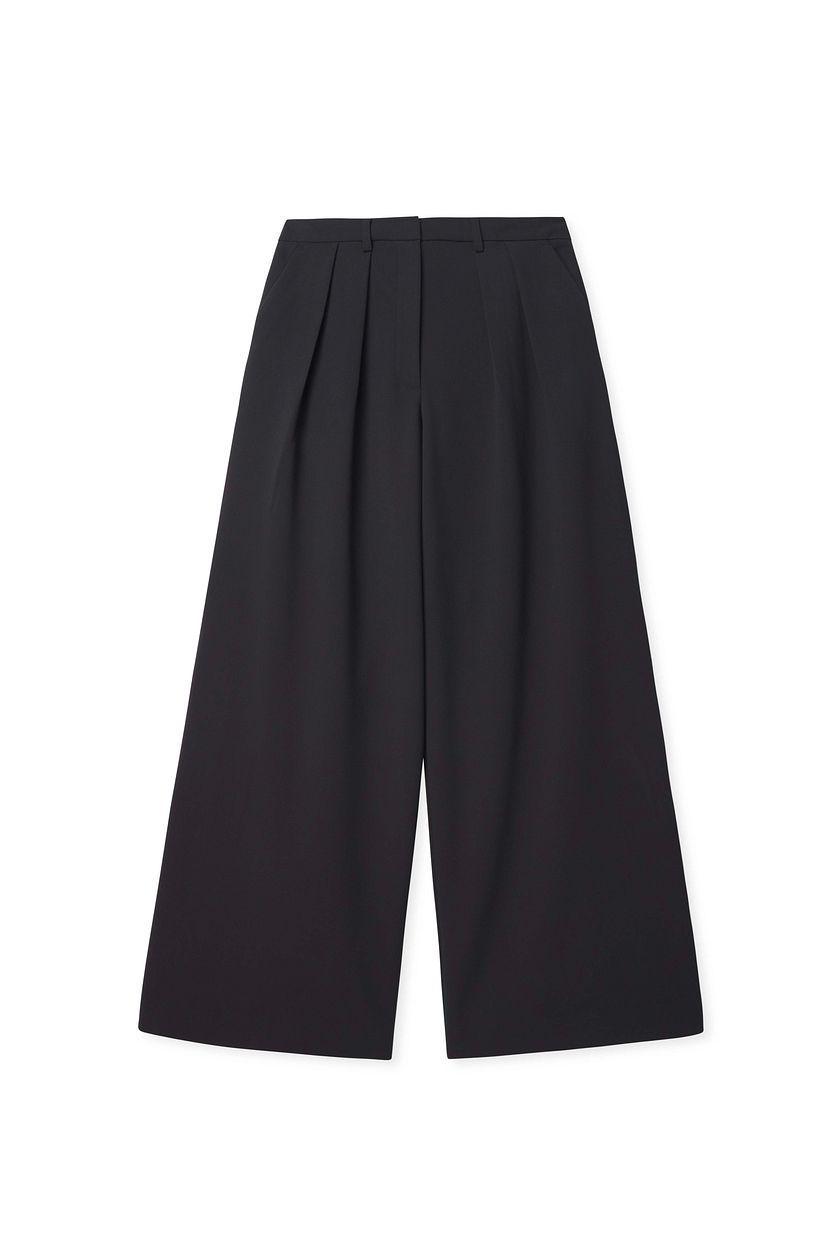 Wide High Waist Suit Pants Product Image