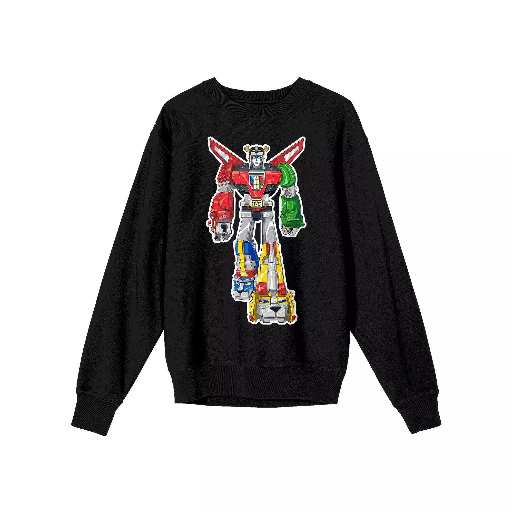Men's Voltron Defender Long Sleeve Graphic Pullover, Size: Small, Black Product Image