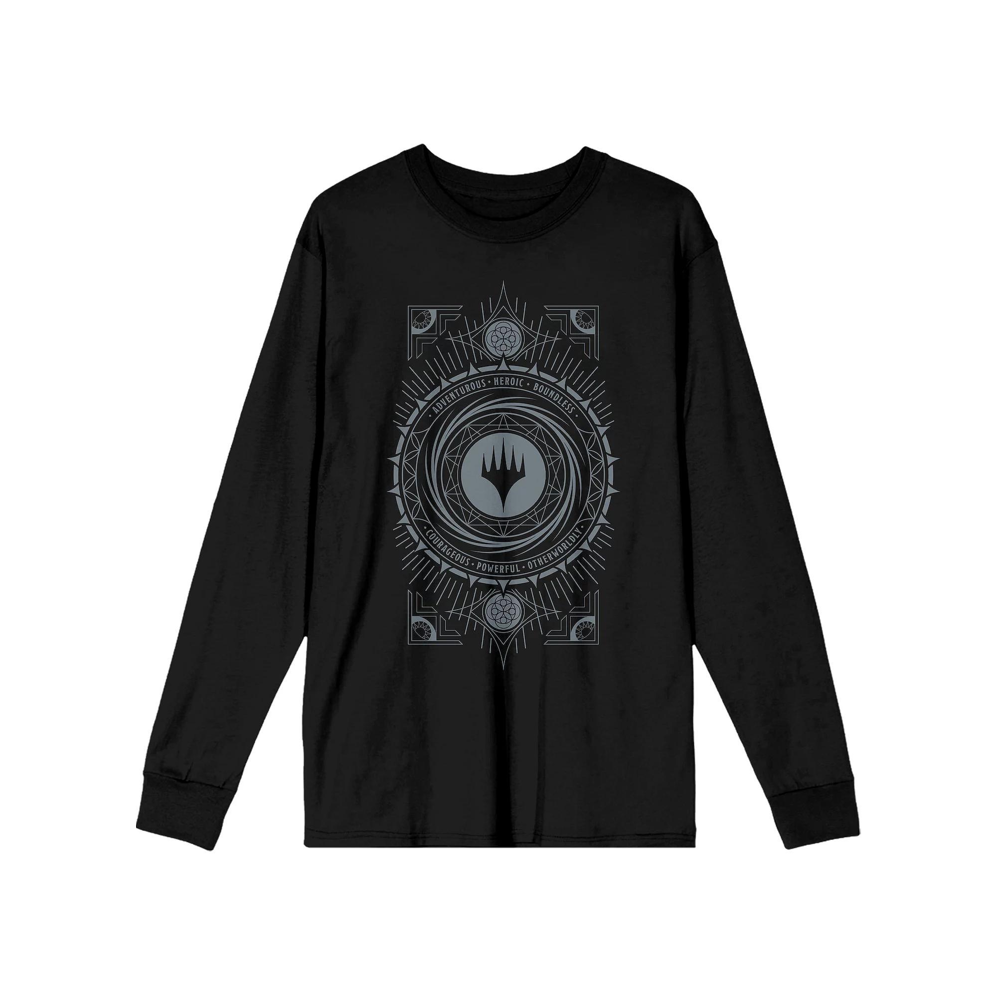Men's Magic The Gathering Gray Logo Tee, Size: Small, Black Product Image