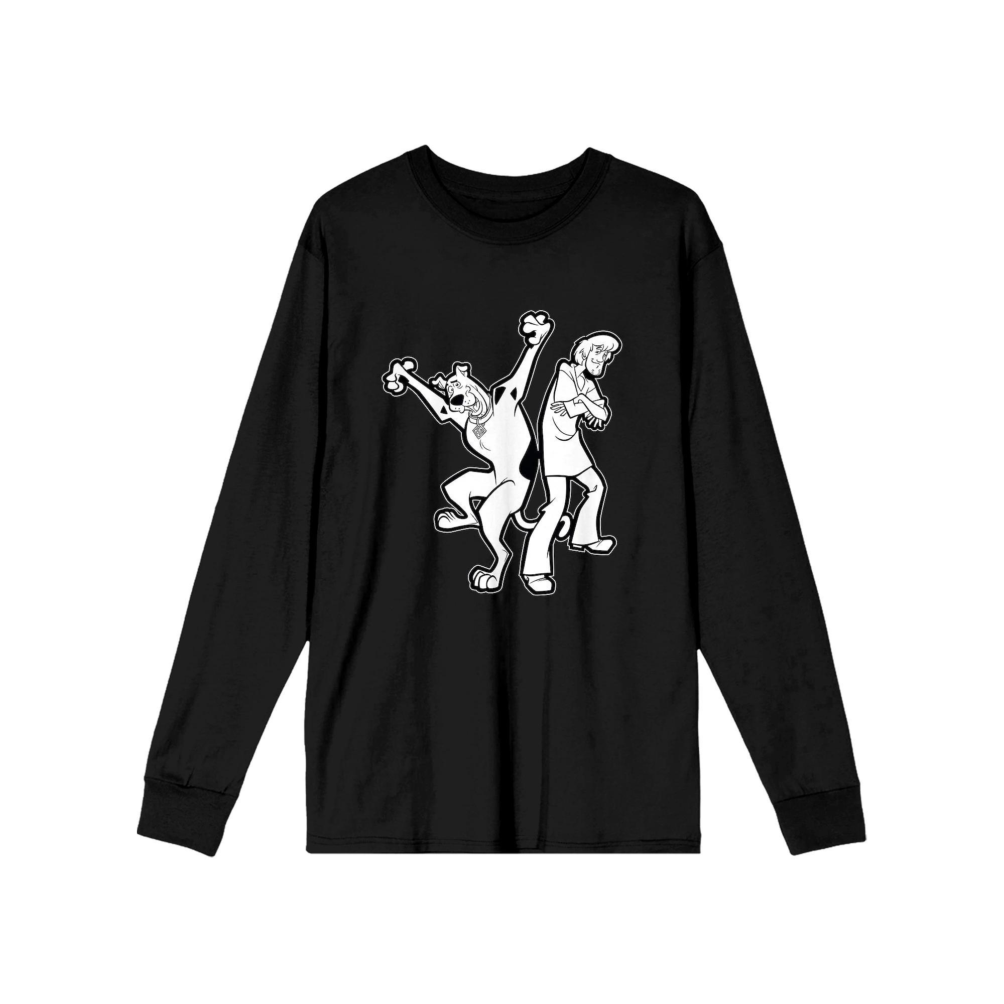 Men's Scooby Doo and Shaggy Long Sleeve Tee, Size: XL, White Product Image