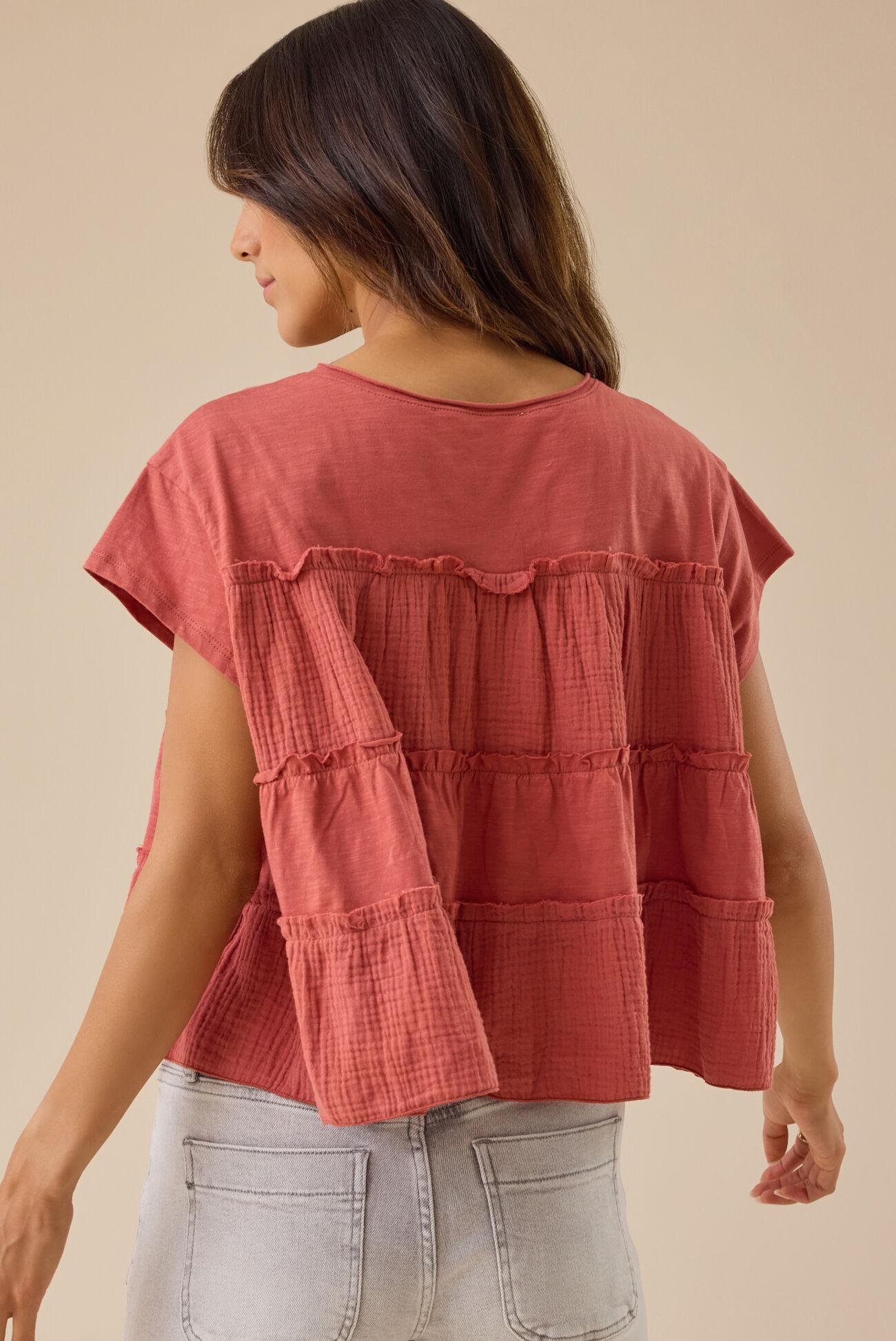 Rebecca Tiered Babydoll Top Product Image