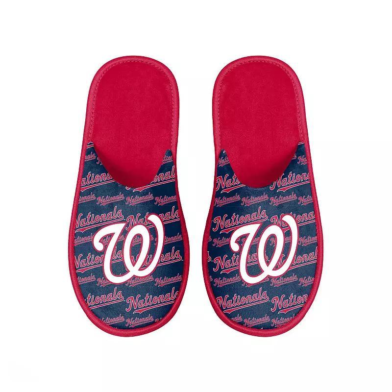 Men's FOCO Washington Nationals Scuff Logo Slide Slippers, Size: Large, Red Product Image