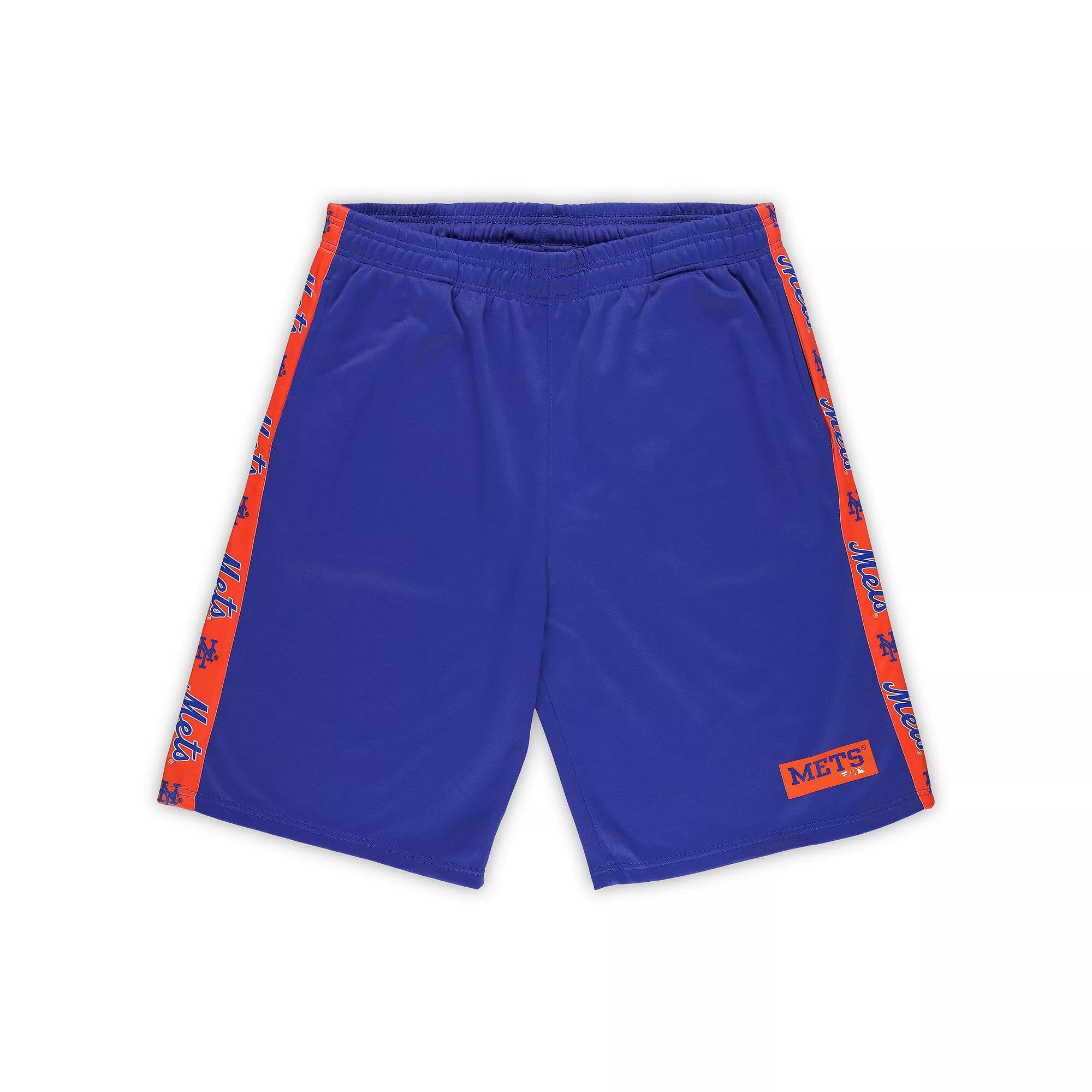 Men's Profile Royal New York Mets Big & Tall Fleece Shorts, Size: 5XB, Blue Product Image