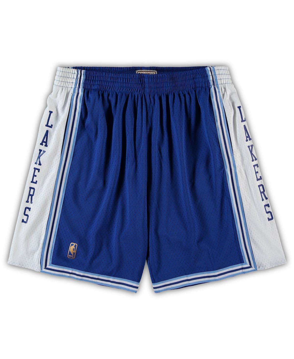 Men's Mitchell & Ness Royal Los Angeles Lakers Big & Tall Hardwood Classics Team Swingman Shorts, Size: XLT, Blue Product Image