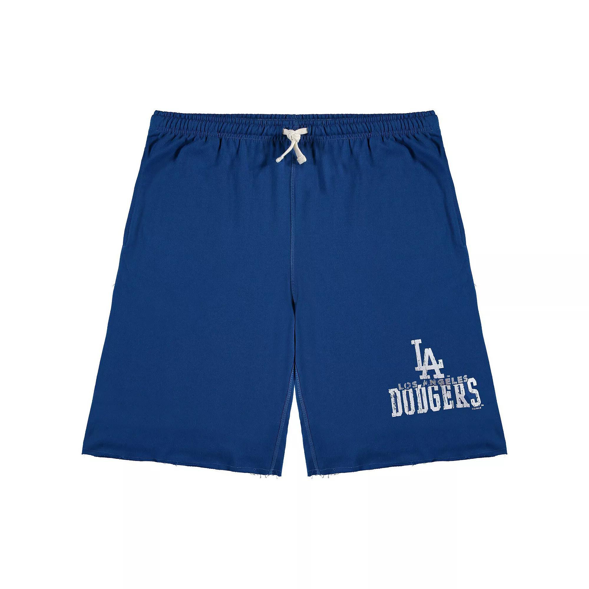 Men's Royal Los Angeles Dodgers Big & Tall French Terry Shorts, Size: 5XB, Blue Product Image