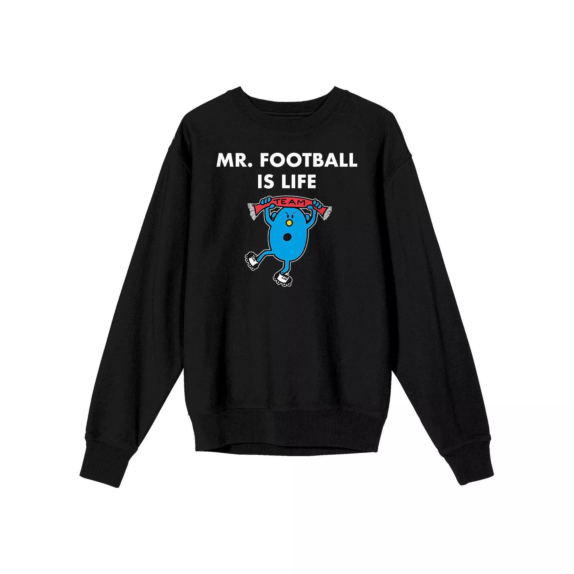 Mens Mr. Men And Little Miss Meme Mr. Football is Life Long Sleeve Graphic Tee Product Image