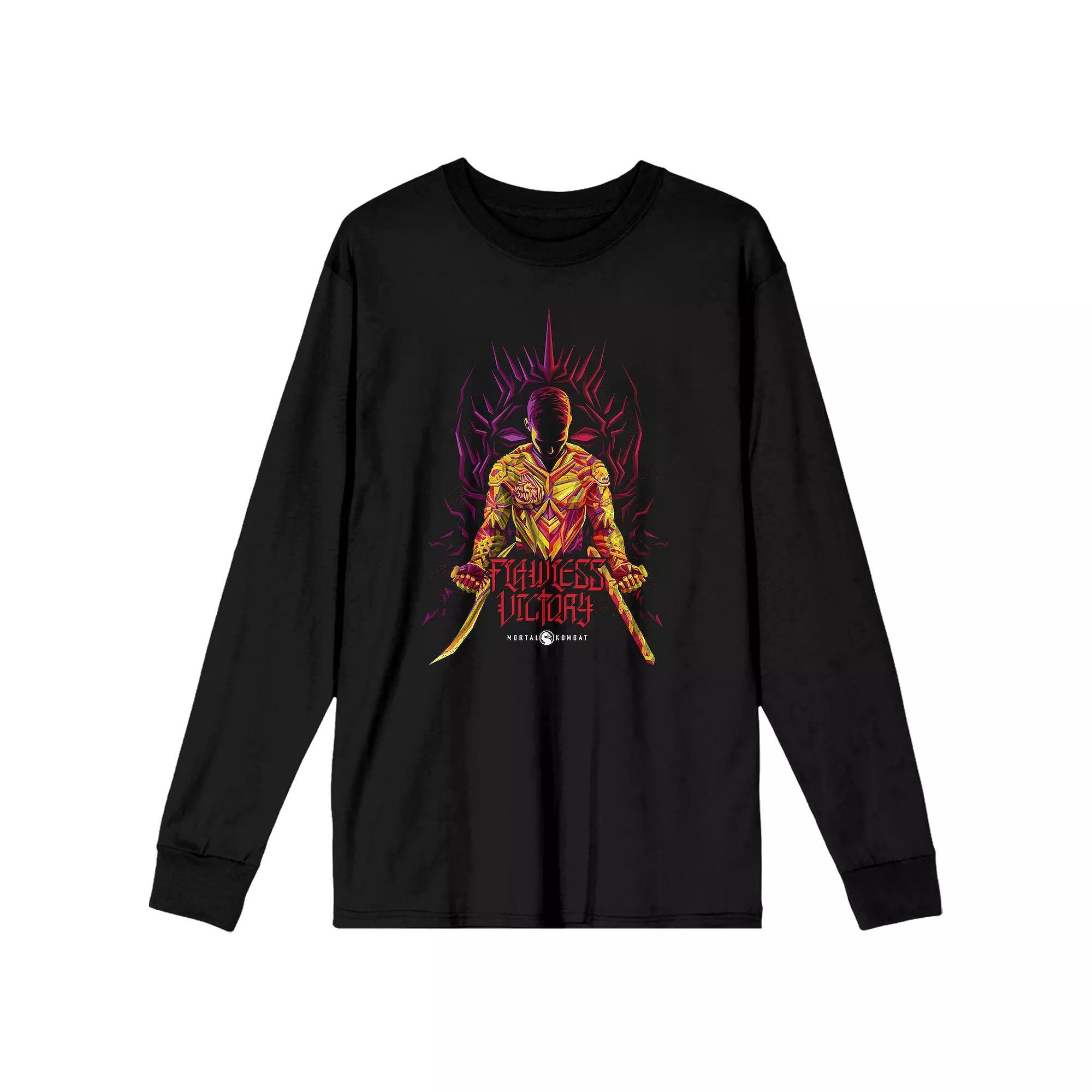 Men's Mortal Kombat Flawless Tee, Size: Large, Black Product Image