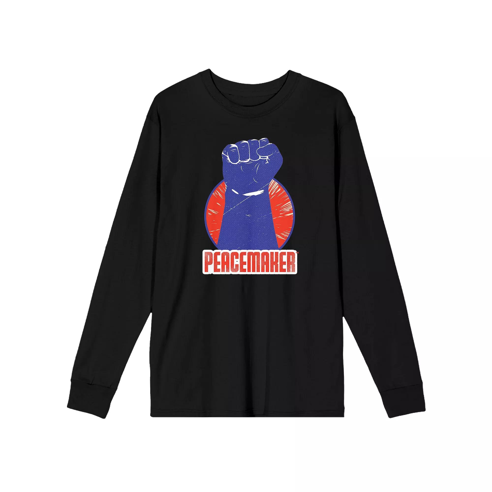 Men's Peacemaker TV Series Long Sleeve Tee, Size: Large, Black Product Image