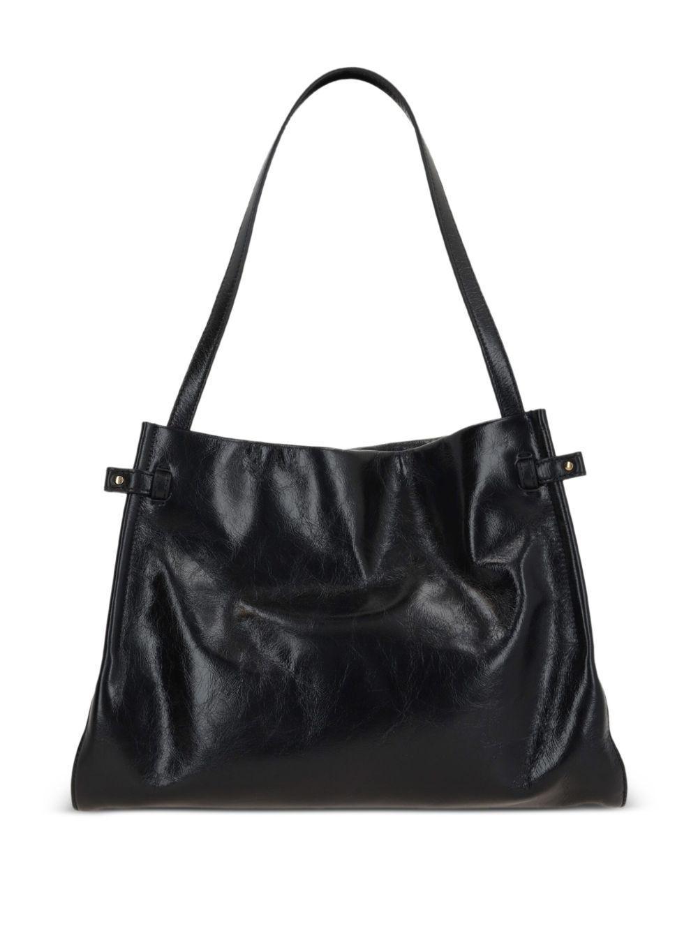 Charms embellished leather tote bag Product Image